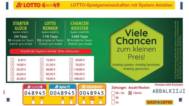 Mit Spielgemeinschaften haben Tipper*innen mehr Zahlen und mehr Chancen.