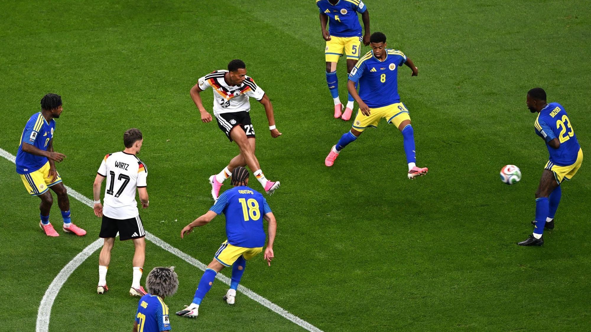 Felix Nmecha war es, der nach nur sechs Spielminuten den Torreigen für die DFB-Auswahl eröffnete.