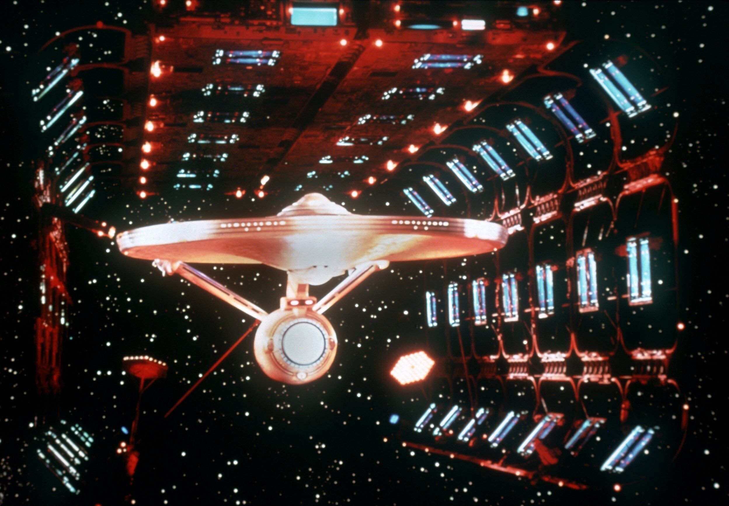 Das Archivbild zeigt das Raumschiff USS Enterprise aus der Anfang der 60er Jahre gestarteten US-Fernsehserie "Star Trek", die in Deutschland unter dem Titel "Raumschiff Enterprise" lief.