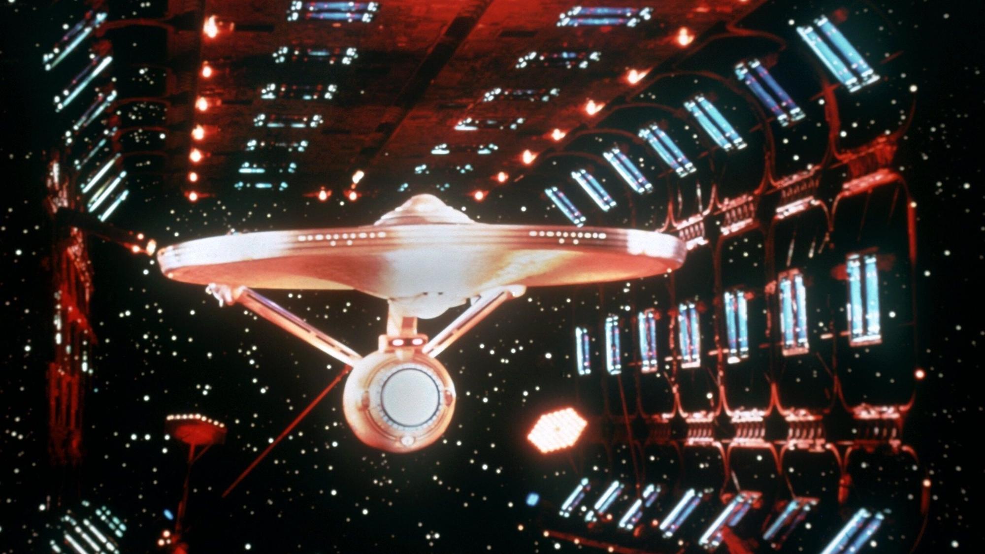Das Archivbild zeigt das Raumschiff USS Enterprise aus der Anfang der 60er Jahre gestarteten US-Fernsehserie "Star Trek", die in Deutschland unter dem Titel "Raumschiff Enterprise" lief.