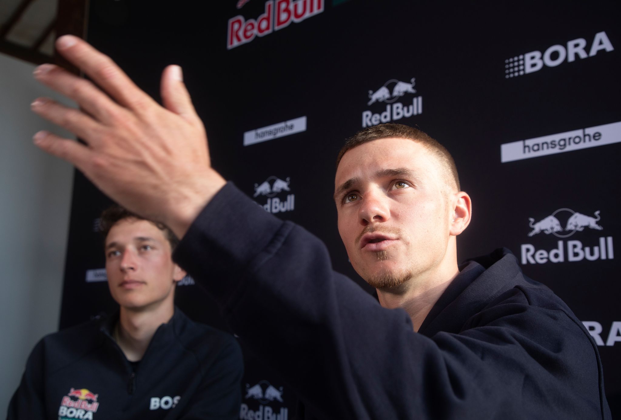 Florian Lipowitz und Remco Evenepoel