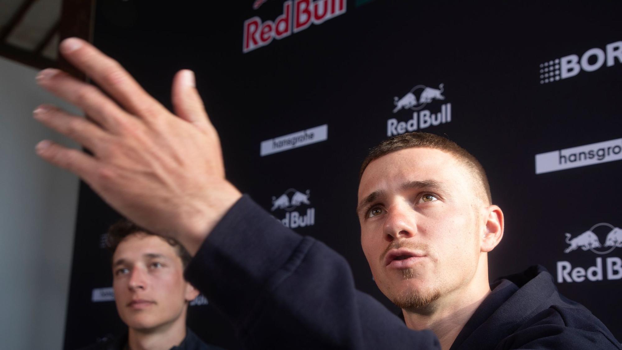 Florian Lipowitz und Remco Evenepoel
