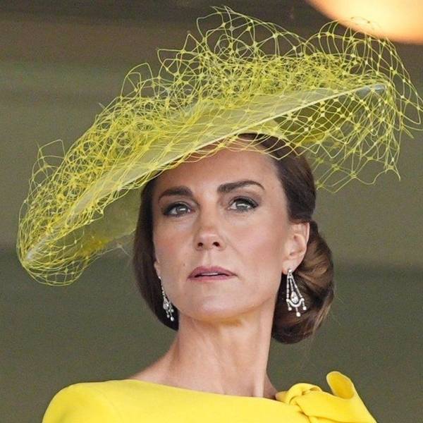 Prinzessin Kate in der königlichen Loge am zweiten Tag des Royal Ascot auf der Pferderennbahn von Ascot in Berkshire.