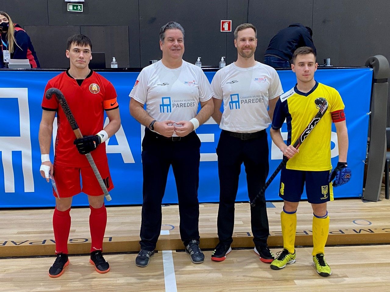 Marc Knülle leitete als Schiedsrichter 2024 das U-21-Hockey-Länderspiel der EM in Portugal.