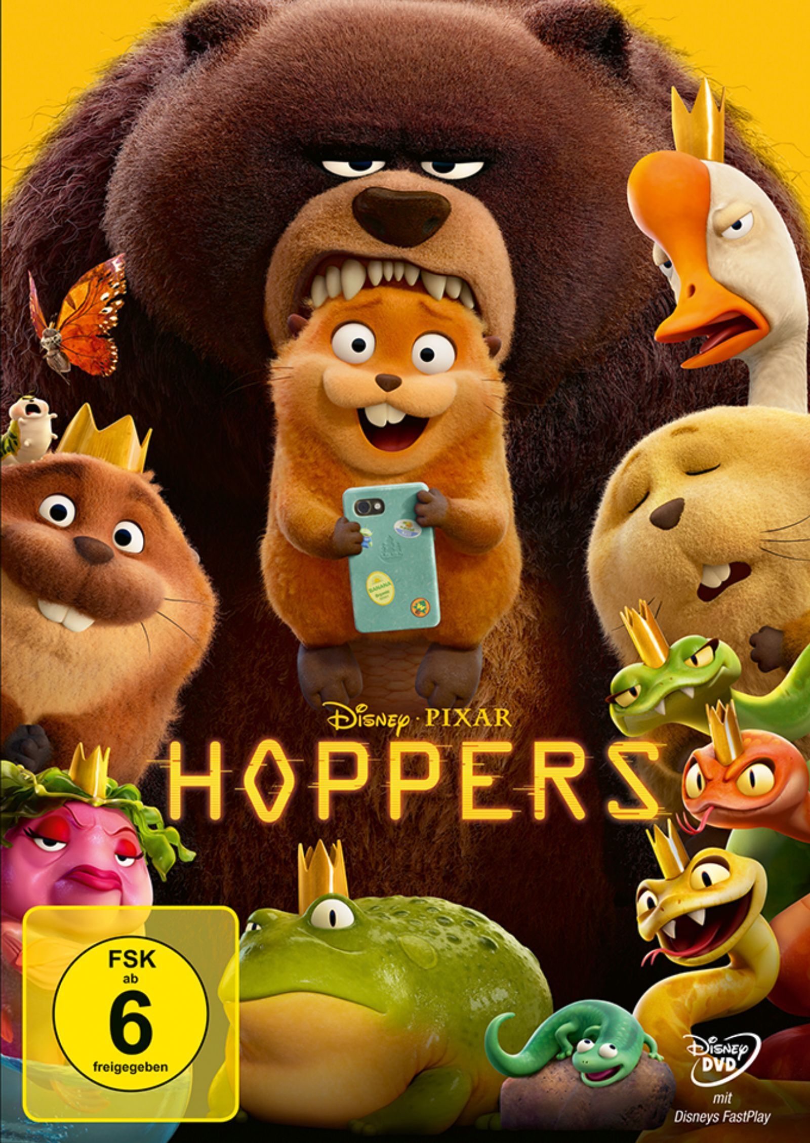 „Hoppers“ ist der jüngste Animationsspaß der Pixar-Studios.  (Bild: 2025 Disney/Pixar/Leonine)