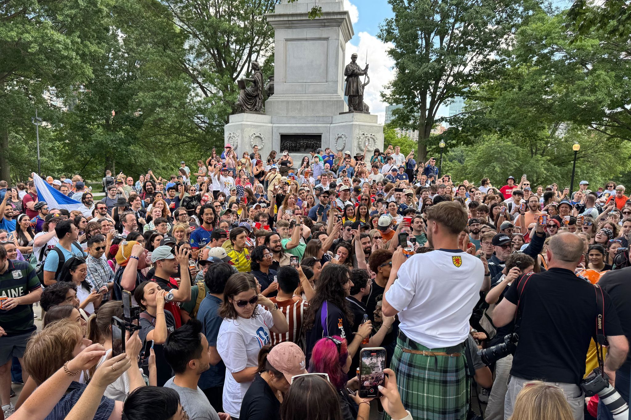 WM 2026 - Schottische Fans in Boston