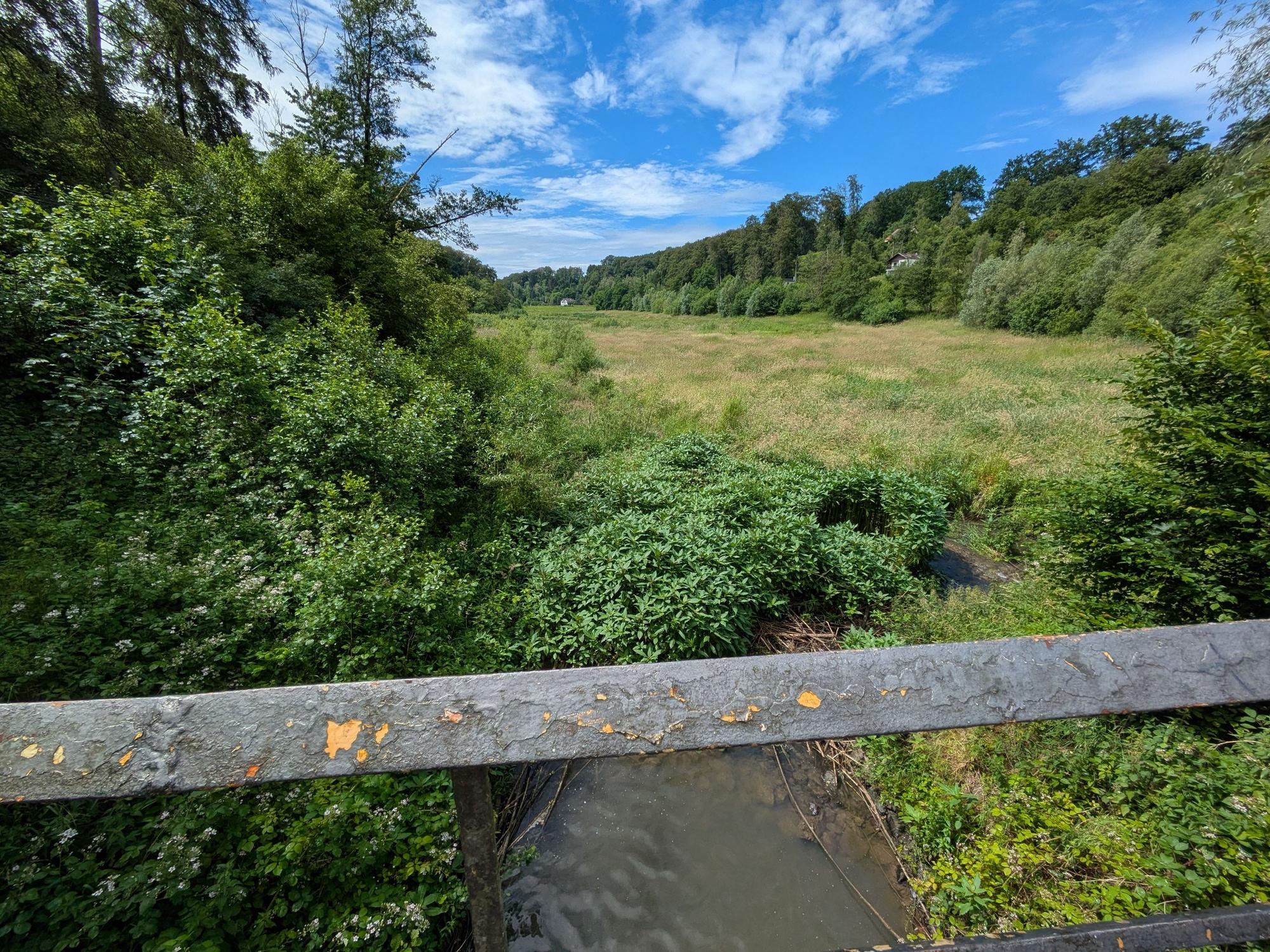 Der untere Teil der früheren Talsperre Diepental