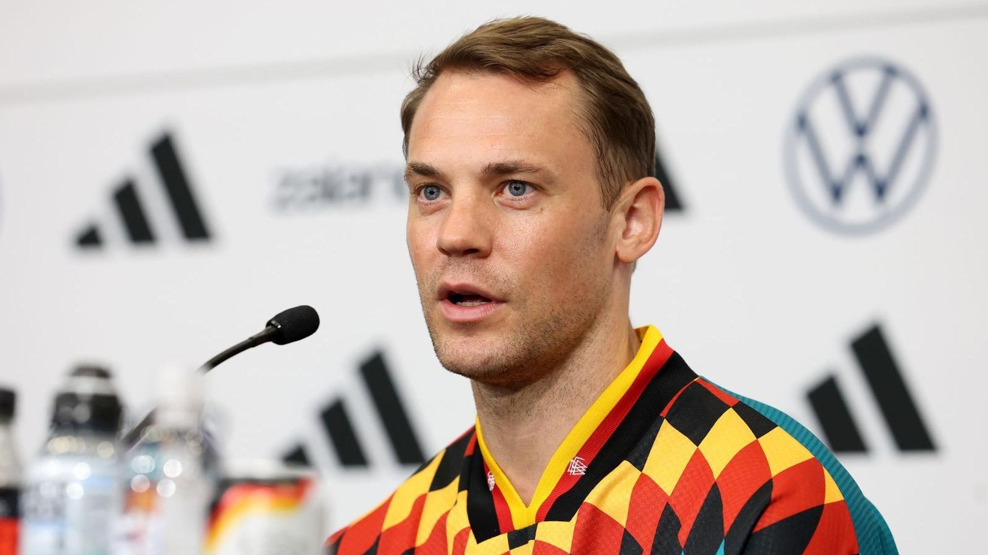Manuel Neuer würde sich freuen, wenn seine Familie ihn während der WM in den USA besuchen würde. (Bild: 2026 Getty Images/Alexander Hassenstein)