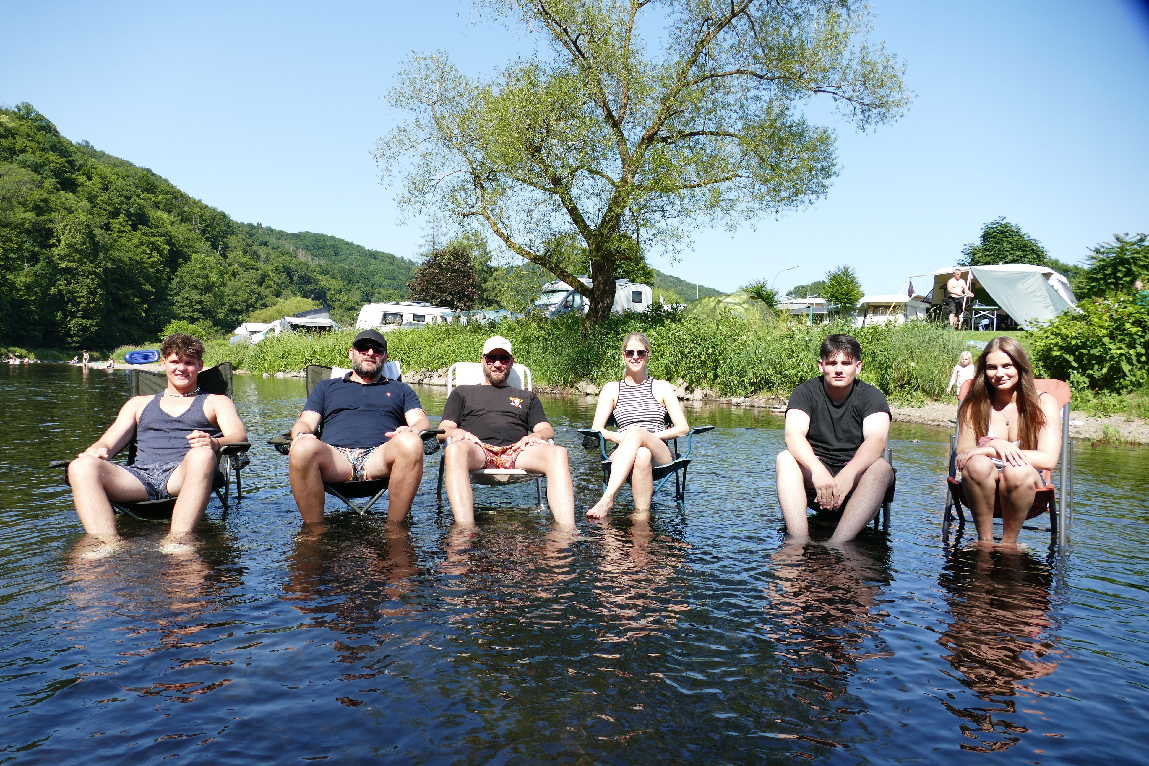 Der Campingplatz in Happach