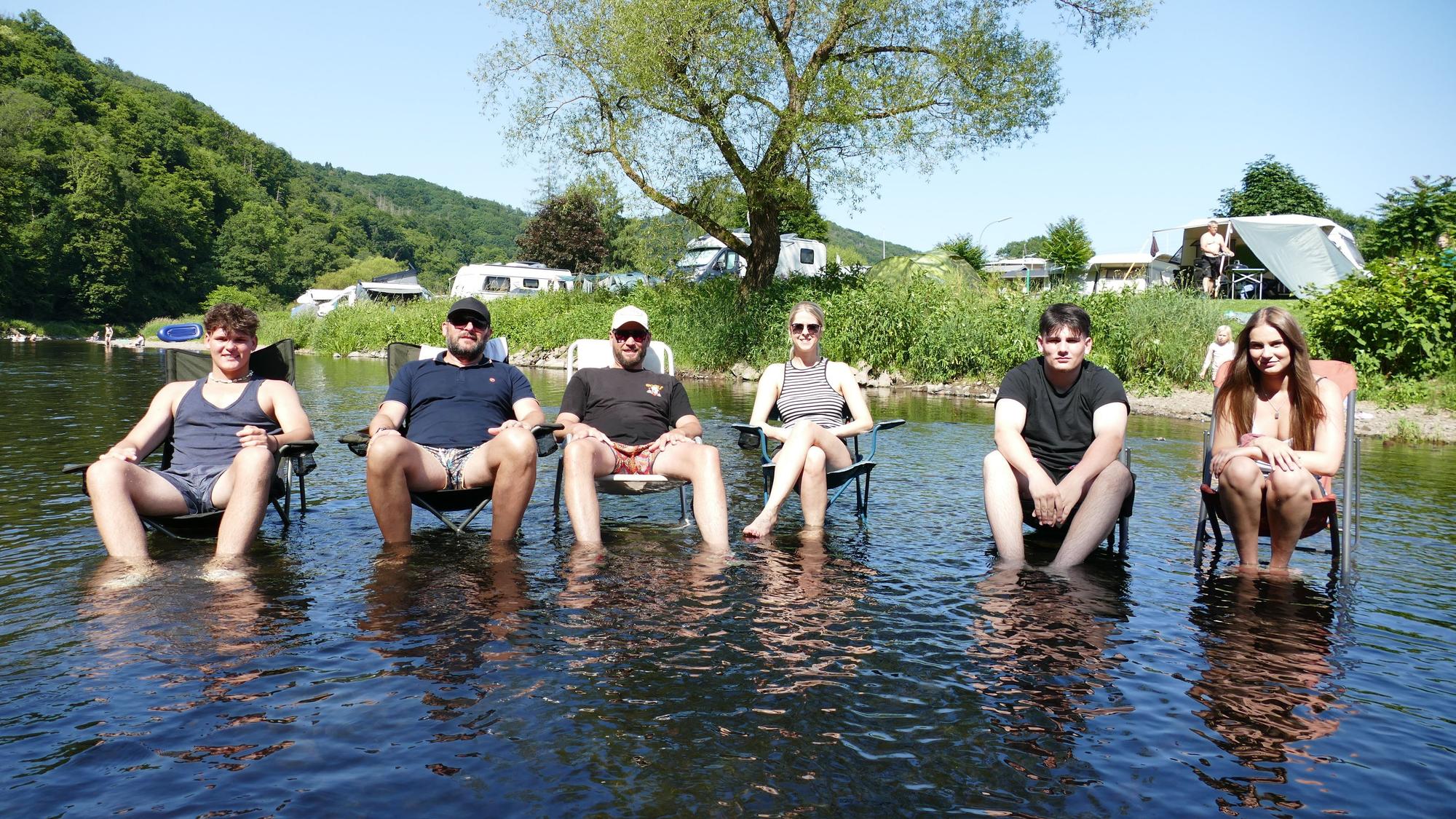 Der Campingplatz in Happach