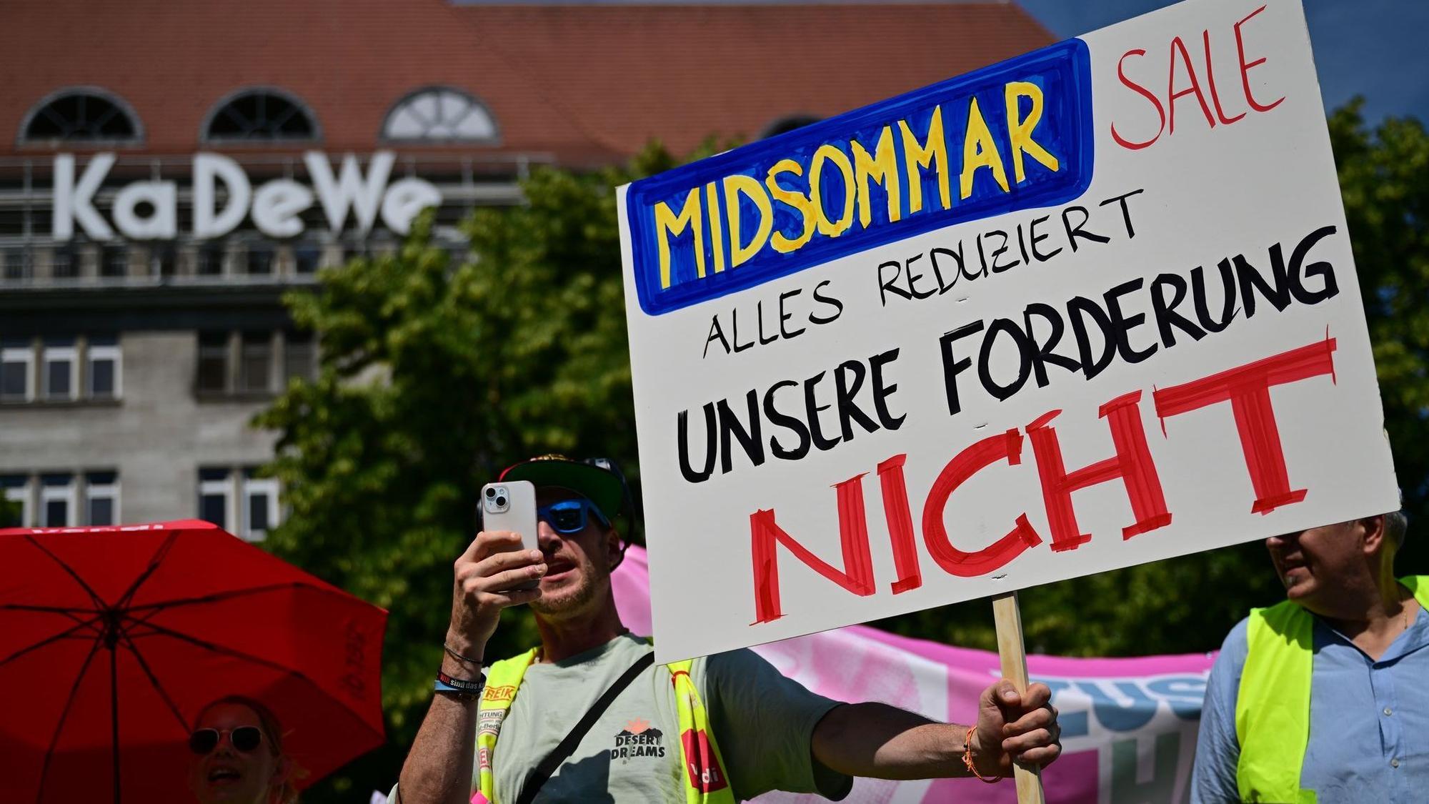 Warnstreik im Handel