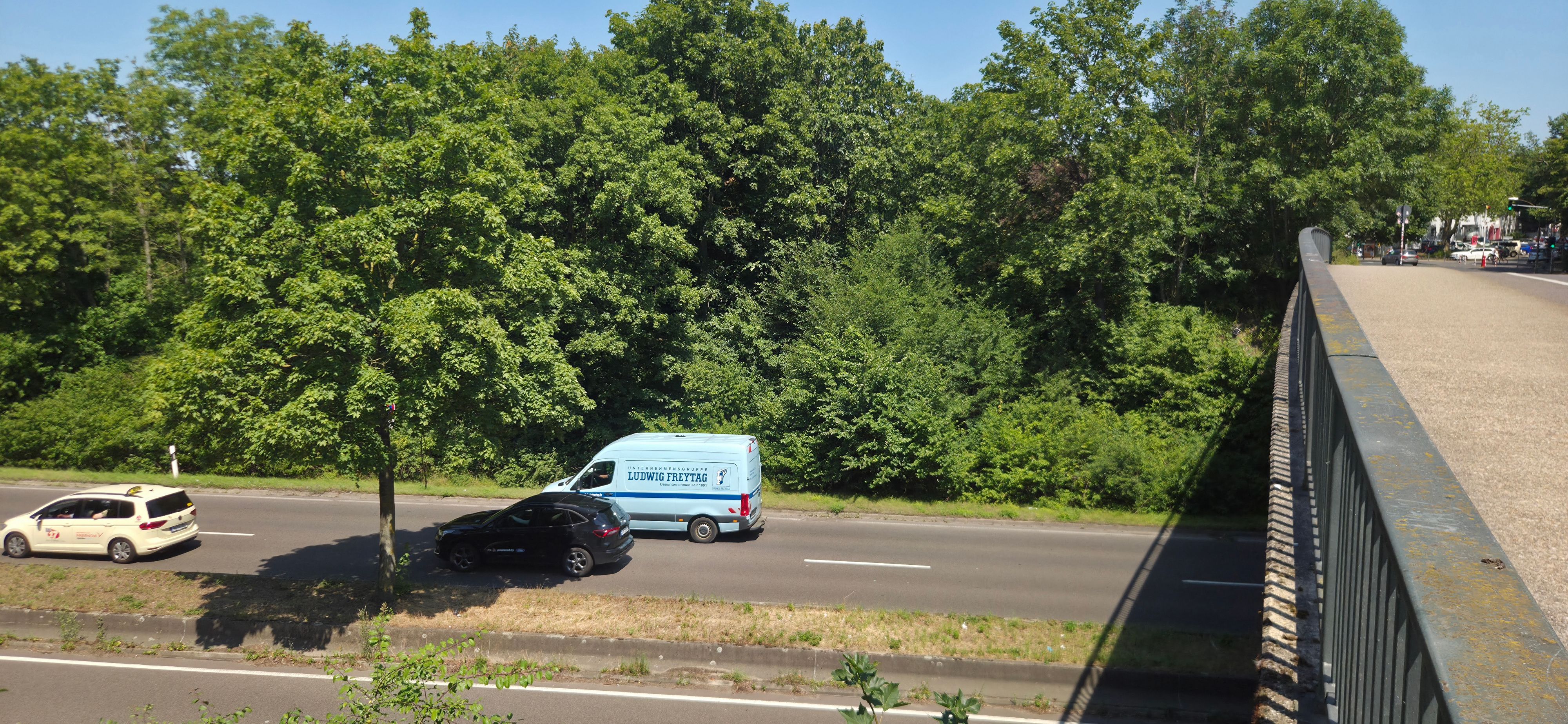 An dieser Stelle soll eine neue Ausfahrt vom Militärring auf die Stolberger Straße entstehen.