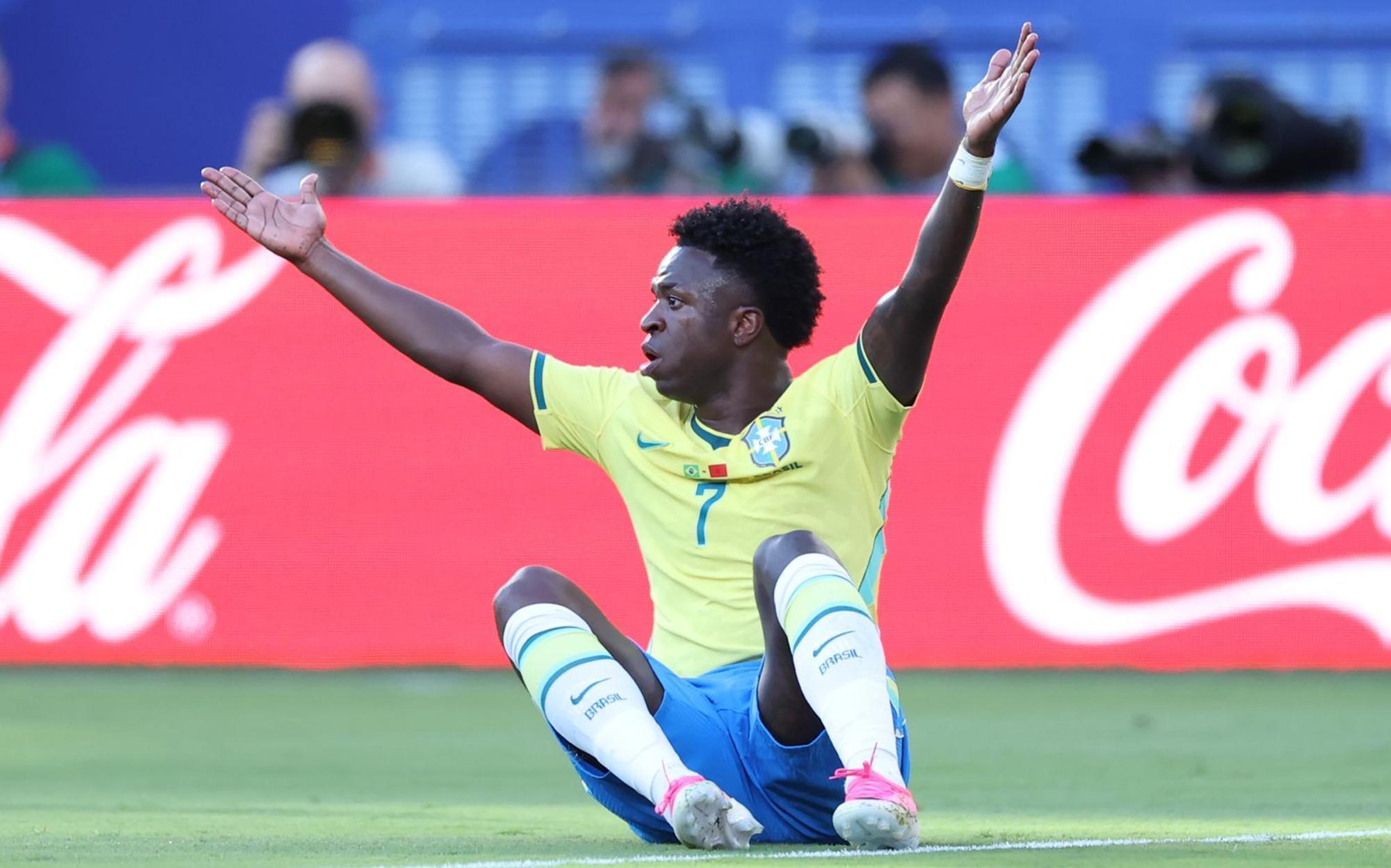 Vinicius Junior trifft mit Brasilien am zweiten WM-Spieltag auf den Außenseiter Haiti. (Bild: 2026 Getty Images/Kevin C. Cox)