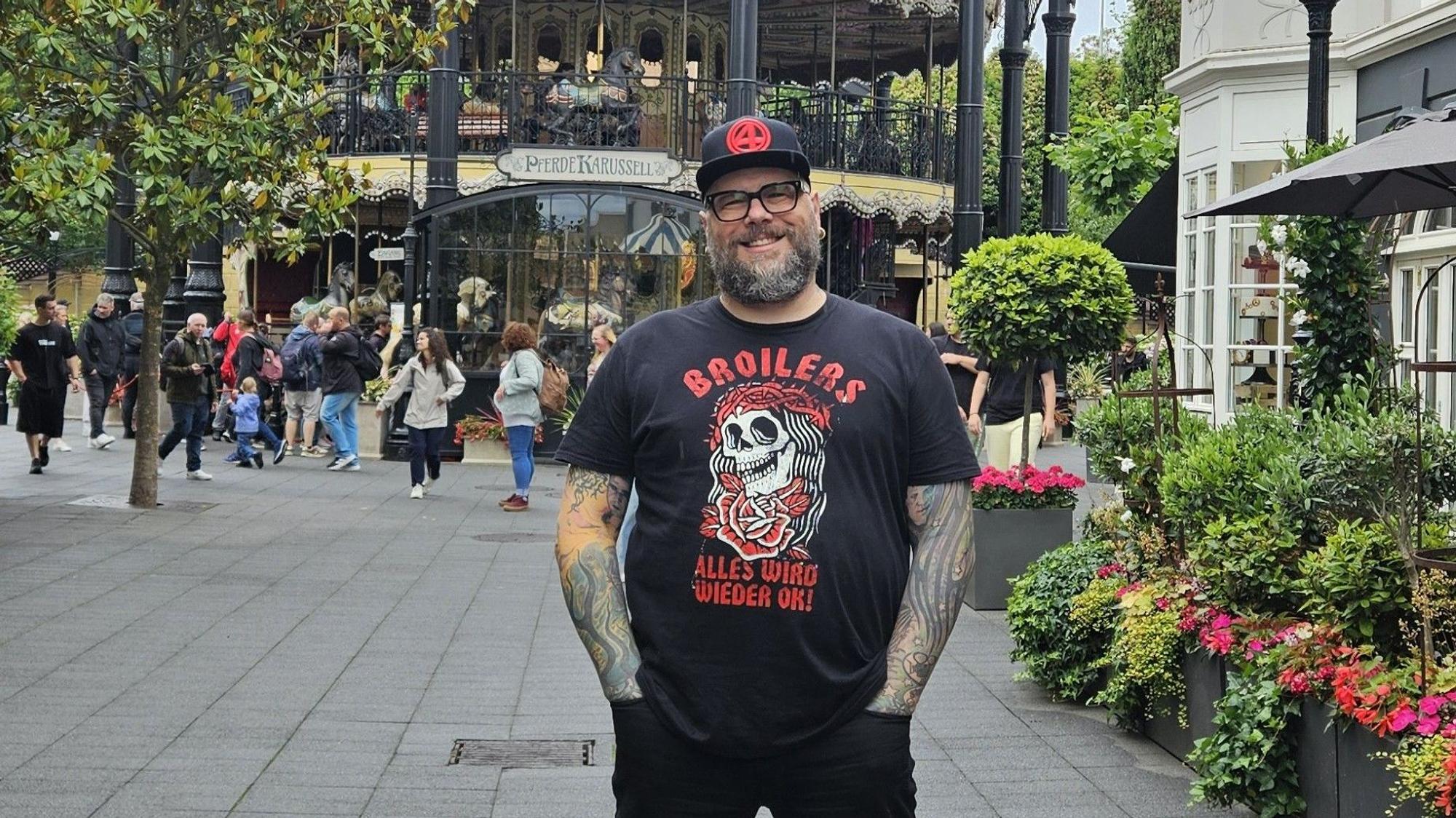 Der Ex-Mitarbeiter und Super-Fan Andreas Sartorius im Phantasialand.