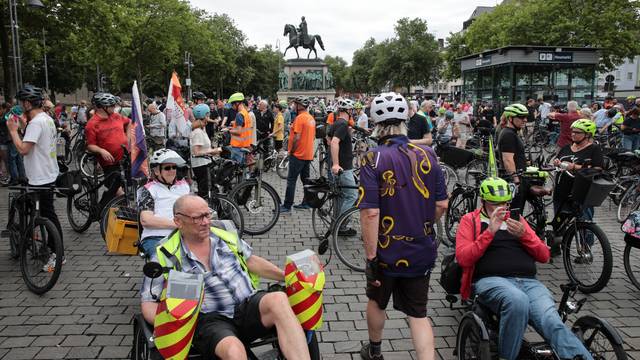 Im vergangenen Jahr fand die Kölner Sternfahrt unter dem Motto „Radfahren verbindet“ statt.
