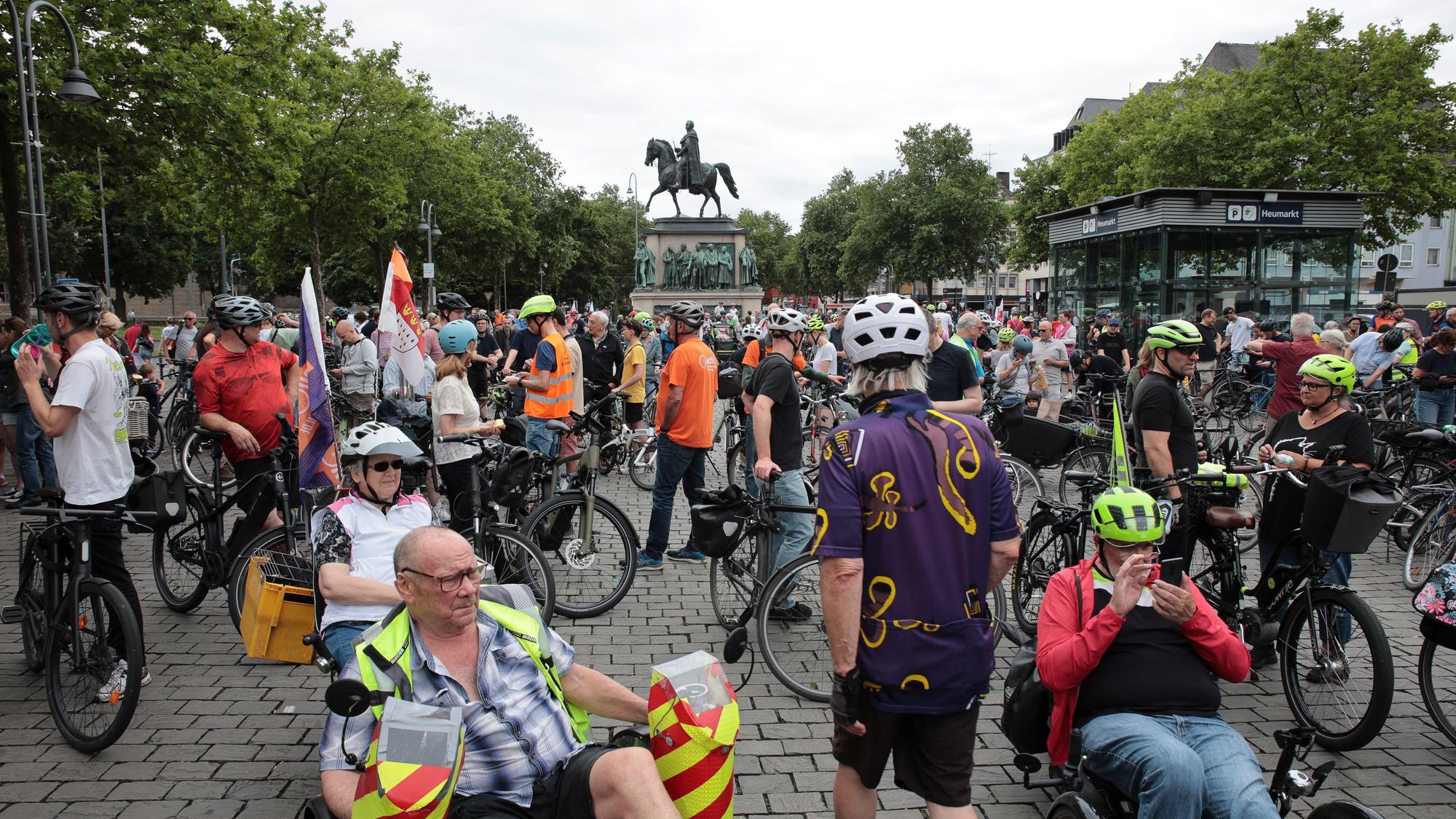 Im vergangenen Jahr fand die Kölner Sternfahrt unter dem Motto „Radfahren verbindet“ statt.