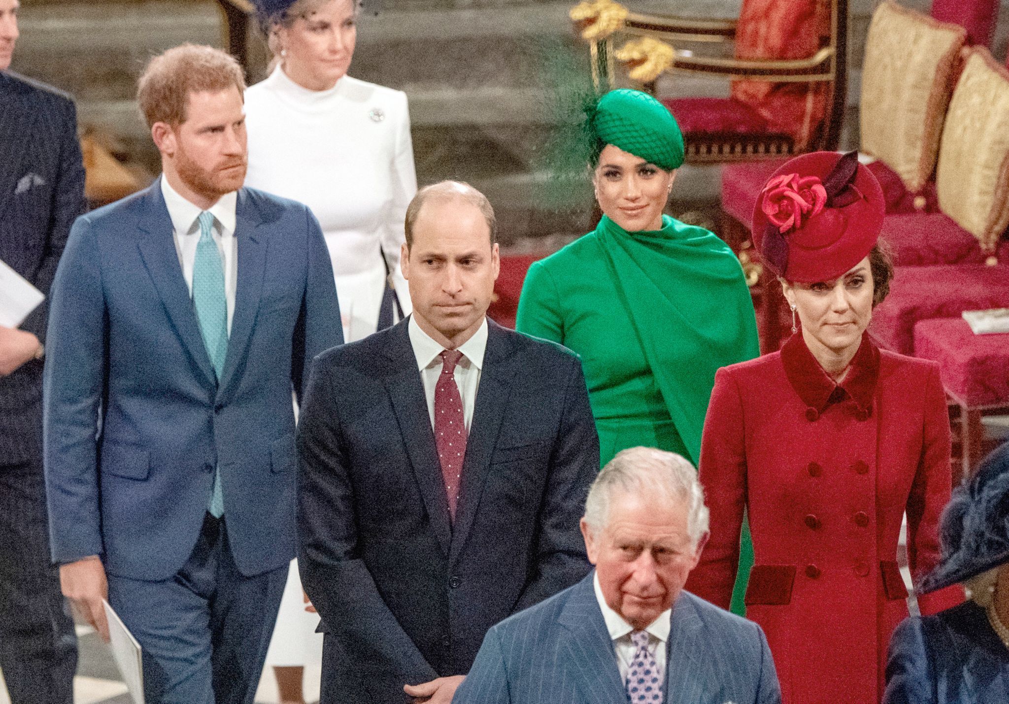 Die britische Königsfamilie bei einem royalen Anlass
