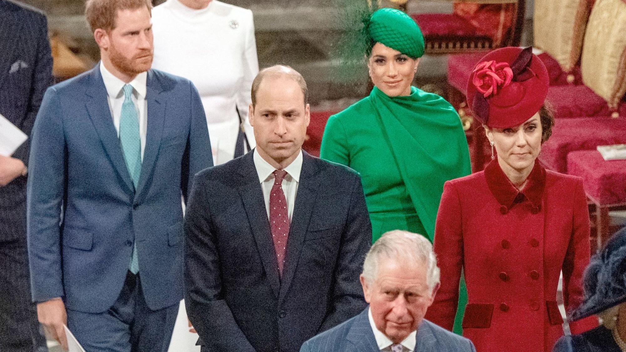 Die britische Königsfamilie bei einem royalen Anlass