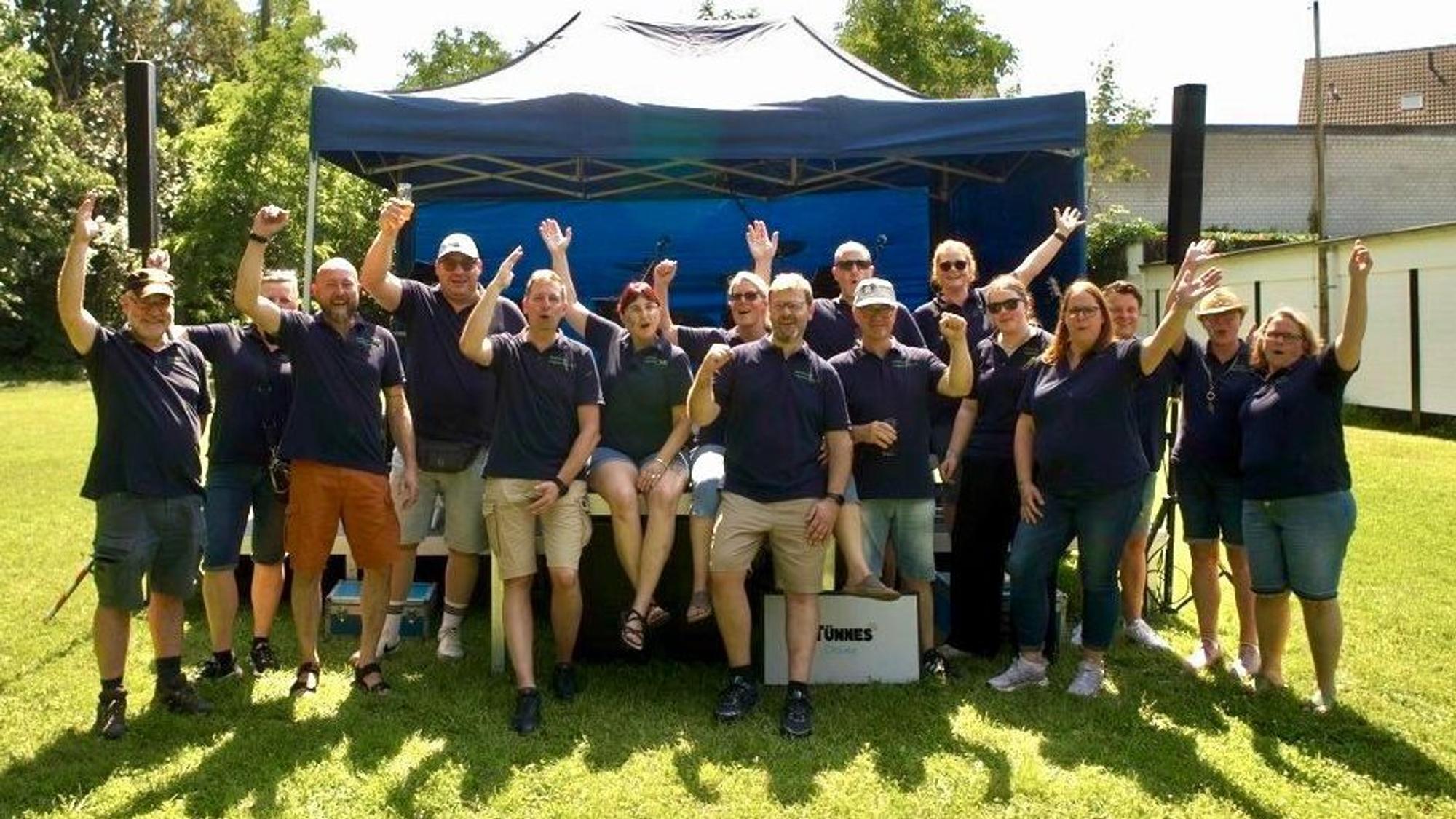 Die Manforter Lappenclowns beim Sommerfest
