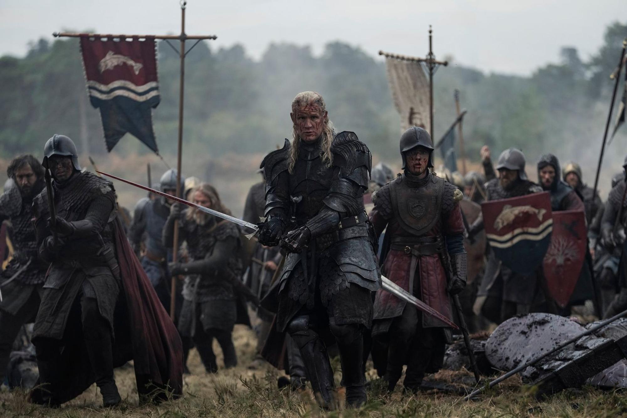 Daemon Targaryen (Matt Smith) ist auf dem Schlsachtfeld ein gefürchteter Gegner - auch ohne seinen Drachen. (Bild: HBO MAX)