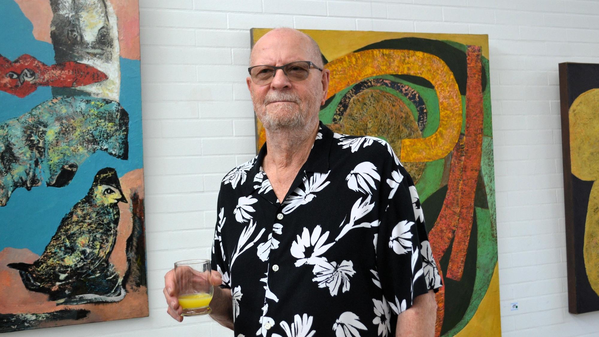 Josef Weiss stellt seine Arbeiten in der Kunsthalle LohmART vor.