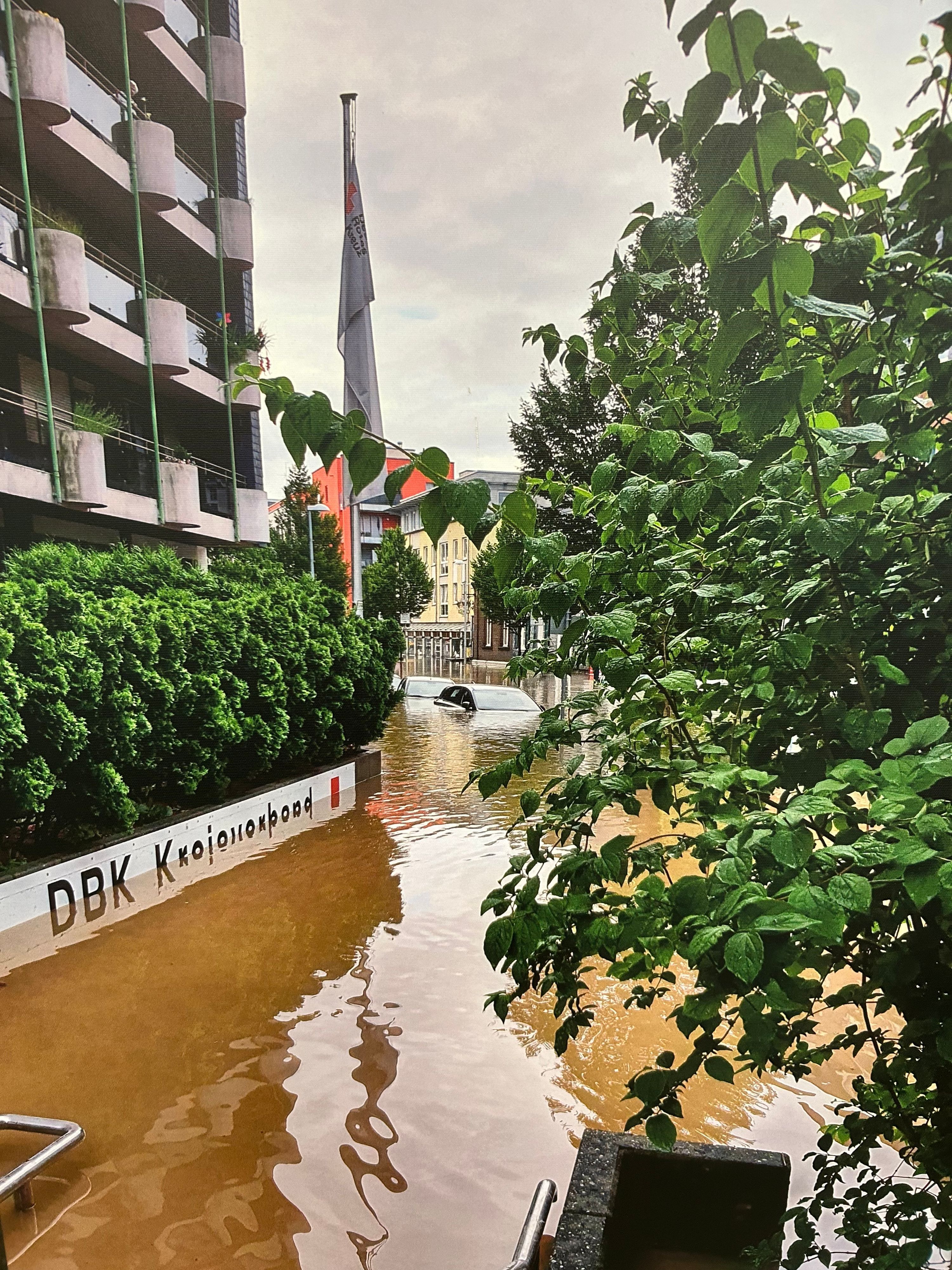 Bei der Flut im Juli 2021 wurden die Räumlichkeiten des DRK stark beflutet und zerstört.