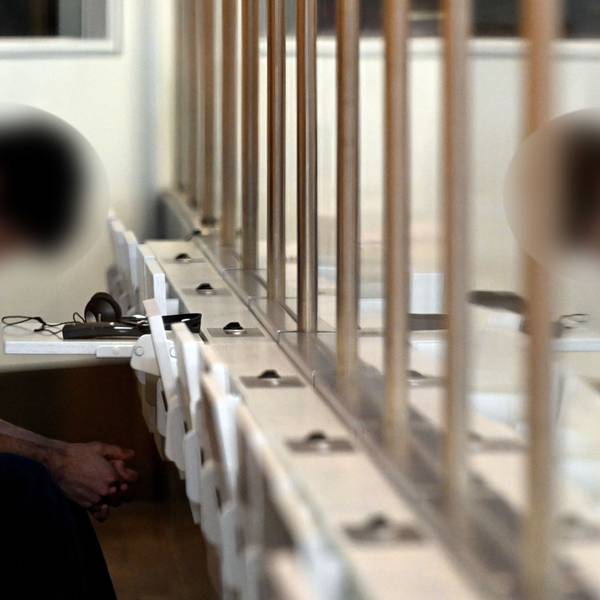 Der Angeklagte Issan al H. im Gerichtssaal des Oberlandesgerichtsin Düsseldsorf.