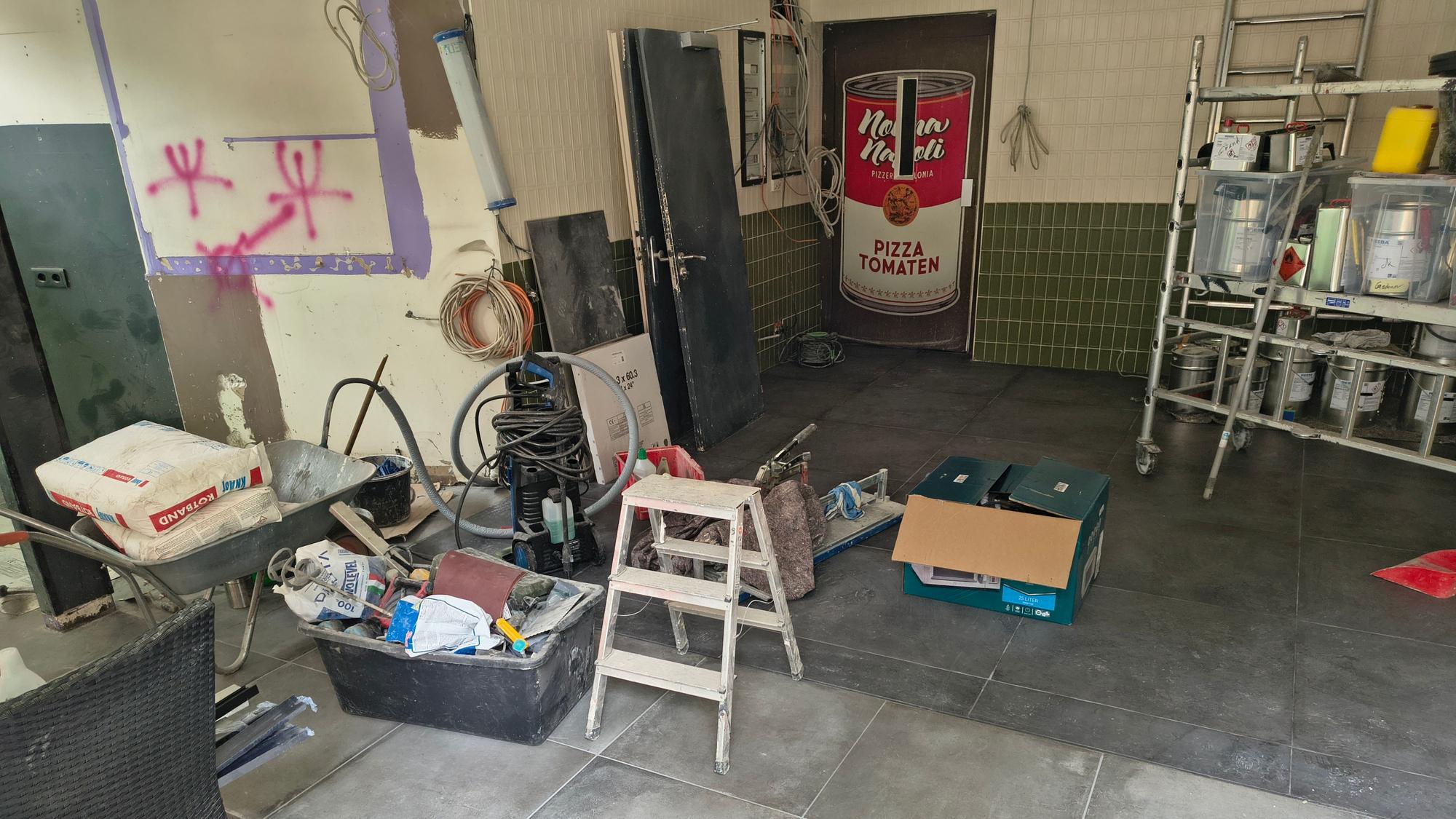 Aktuell sieht es in der neuen Nonna-Napoli-Filiale noch nach Baustelle aus.