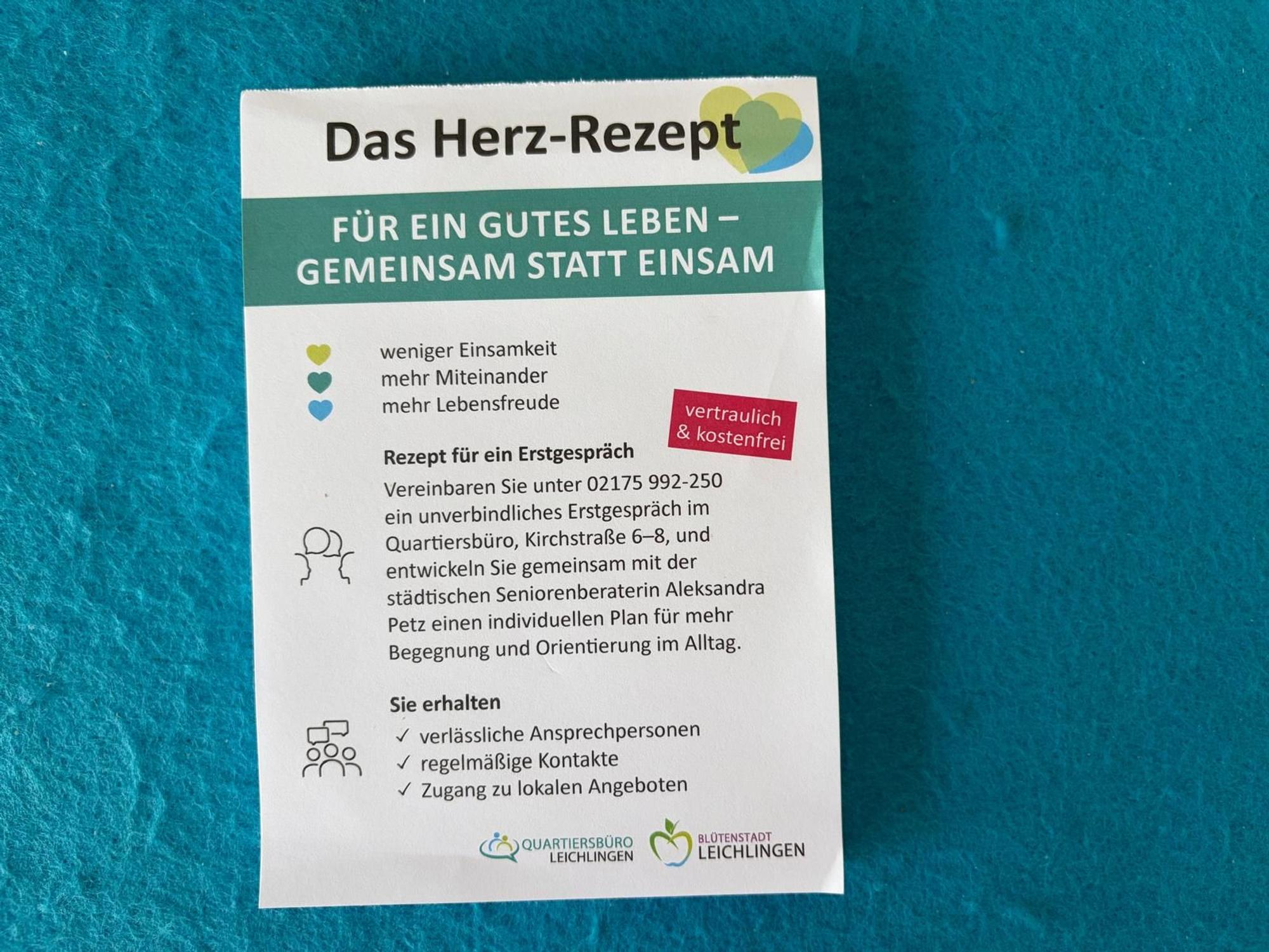 Das „Herz-Rezept“ orientiert sich am sogenannten „Social Prescribing“, das in Großbritannien bereits seit mehreren Jahren eingesetzt wird.