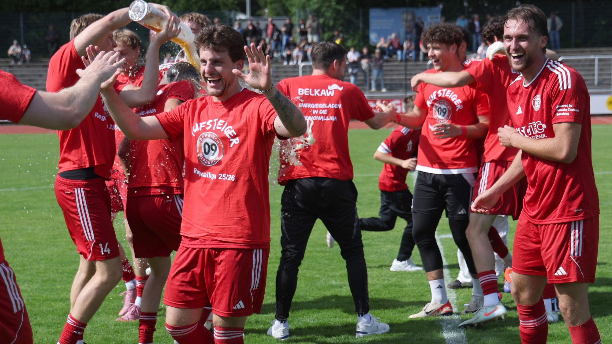 Jubelszenen im Stadion