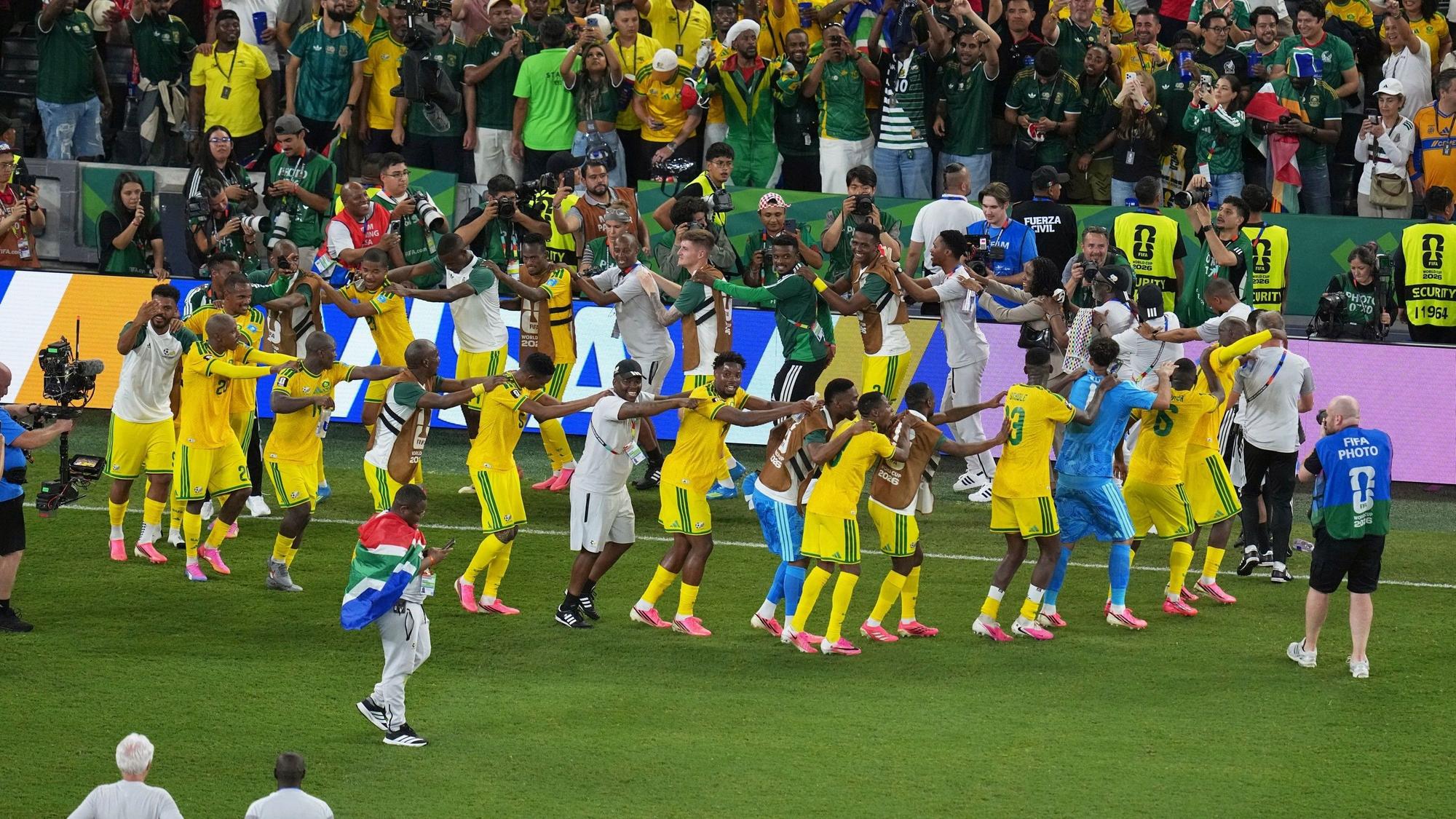 Jubel bei Südafrika nach dem Weiterkommen bei der WM 2026.