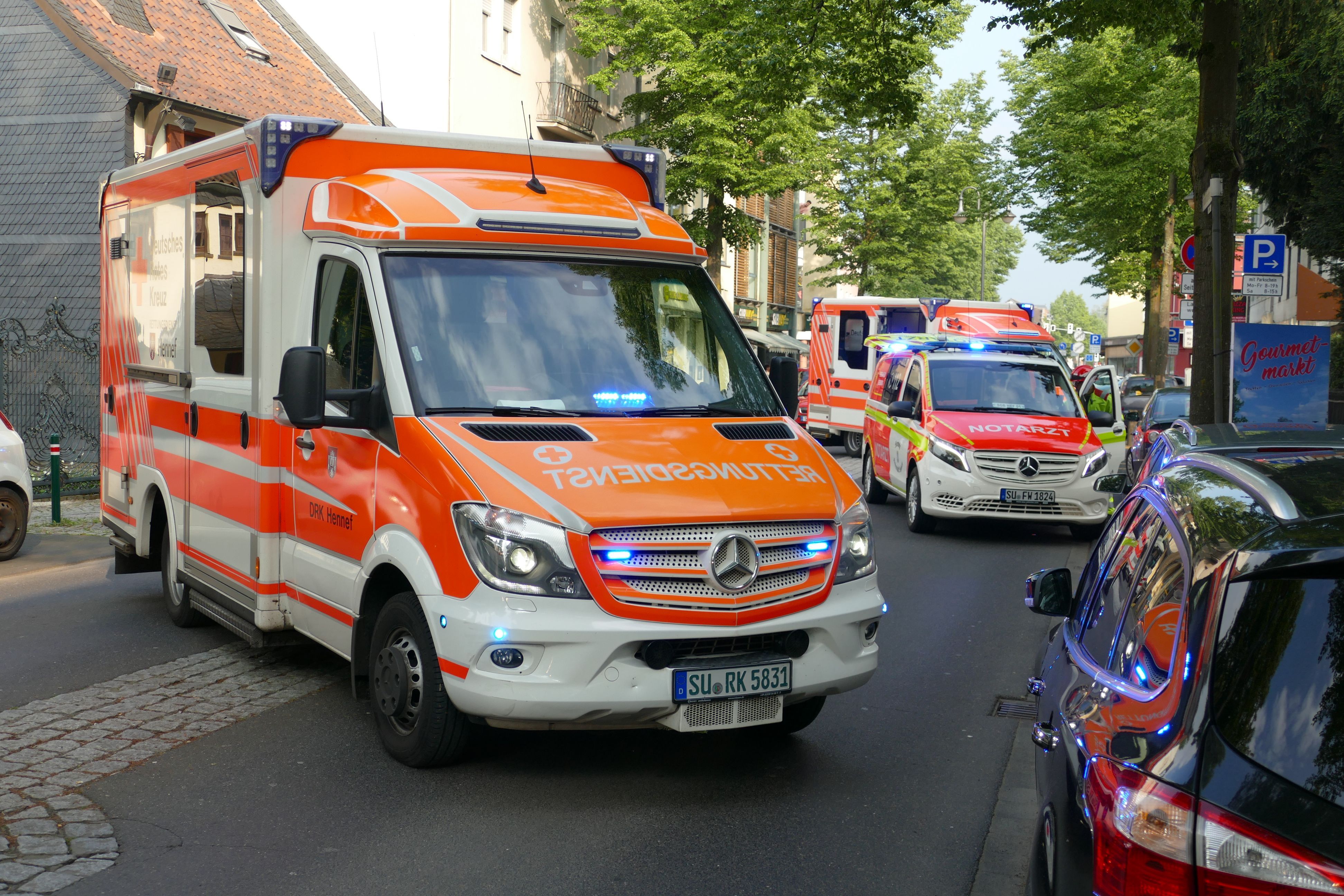 Der Rettungsdienst wurde an den heißen Tagen aufgestockt. Archivfoto.