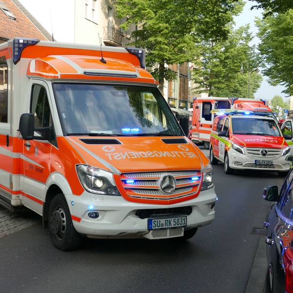Der Rettungsdienst wurde an den heißen Tagen aufgestockt. Archivfoto.