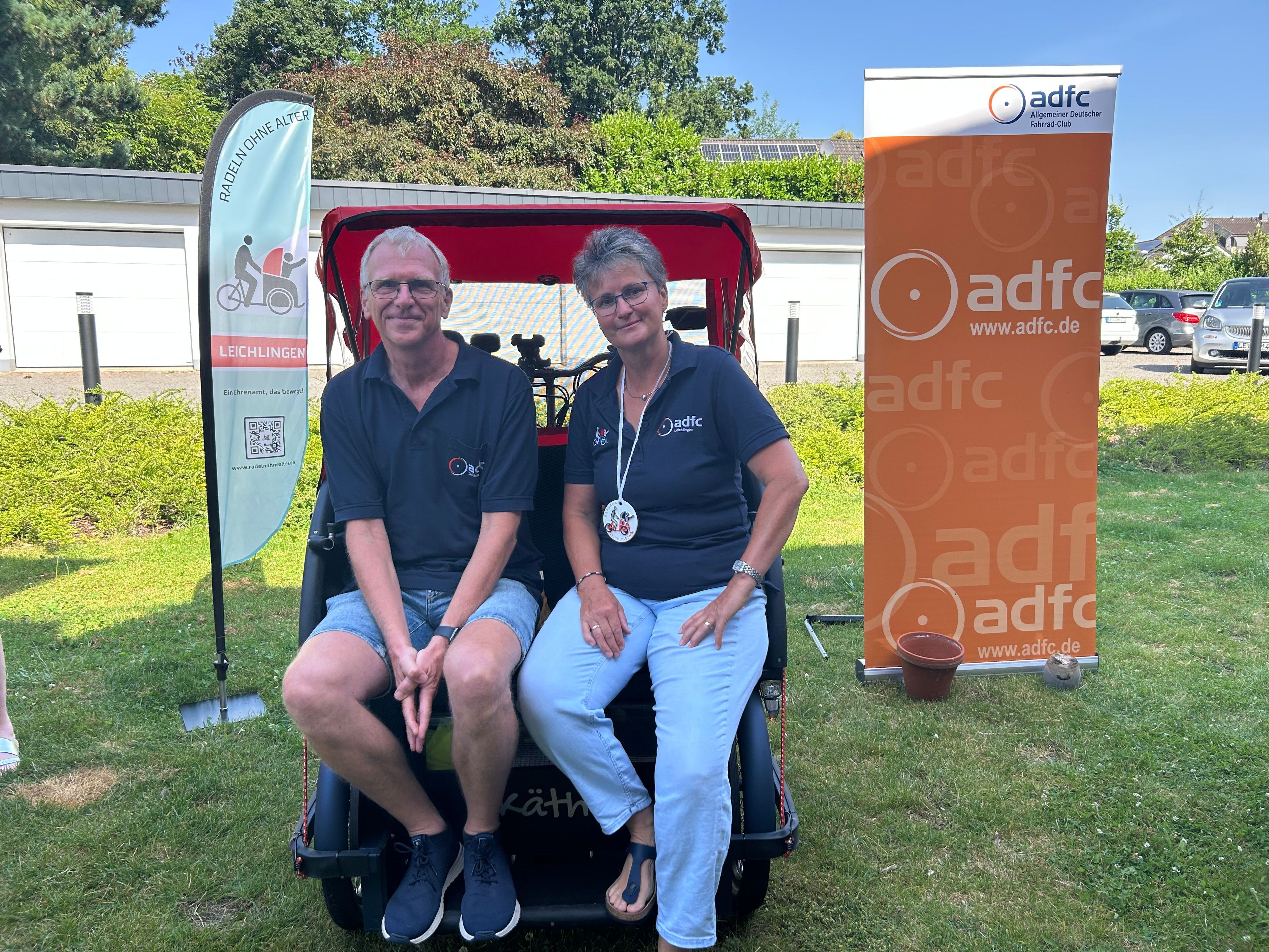 Frank Diehl und Barbara Horsthemke vom Verein ADFC Rhein-Berg haben das Projekt in einem Jahr auf den Weg gebracht.
