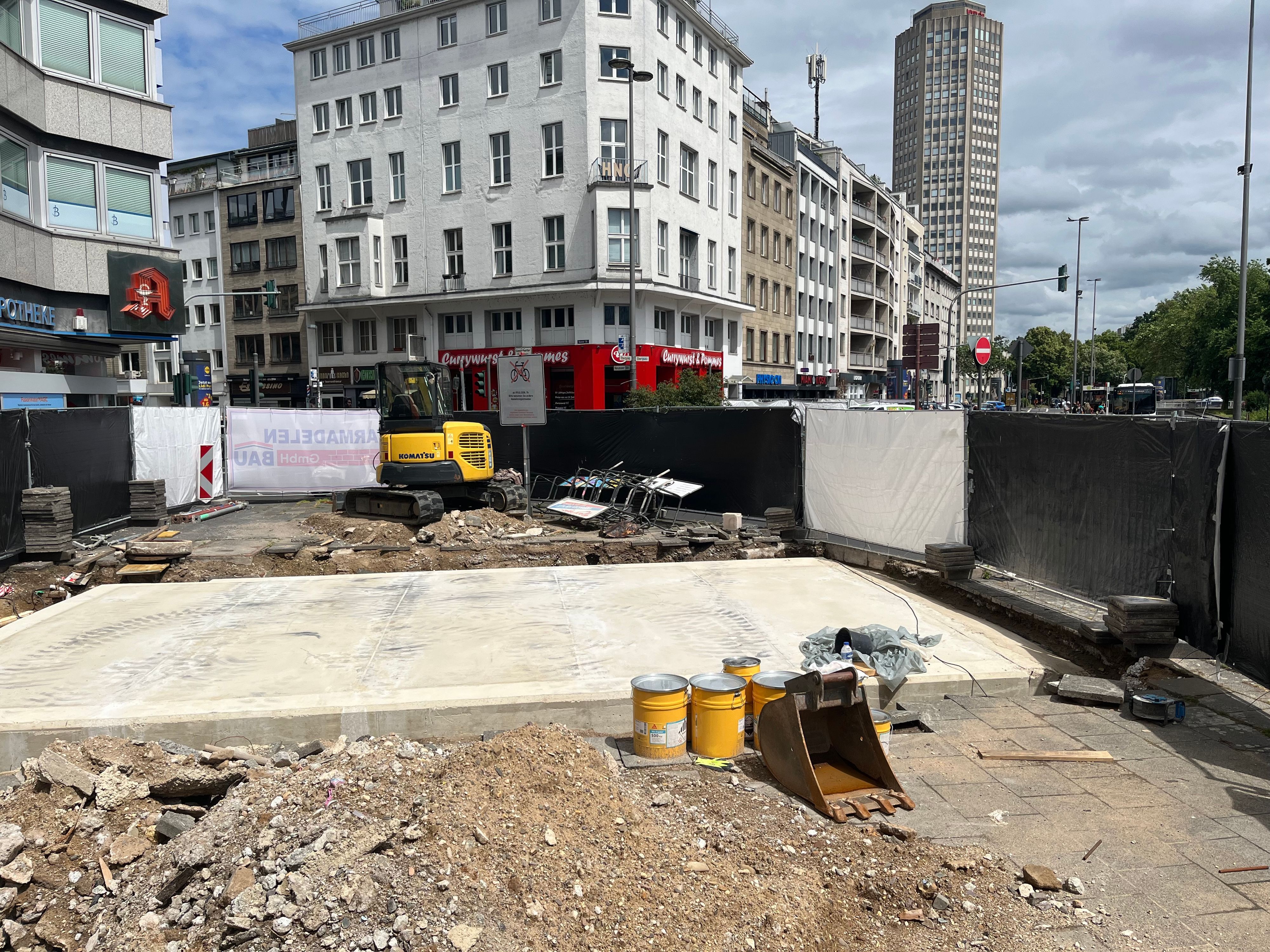 So sehen die zubetonierten Abgänge am Ebertplatz aus.