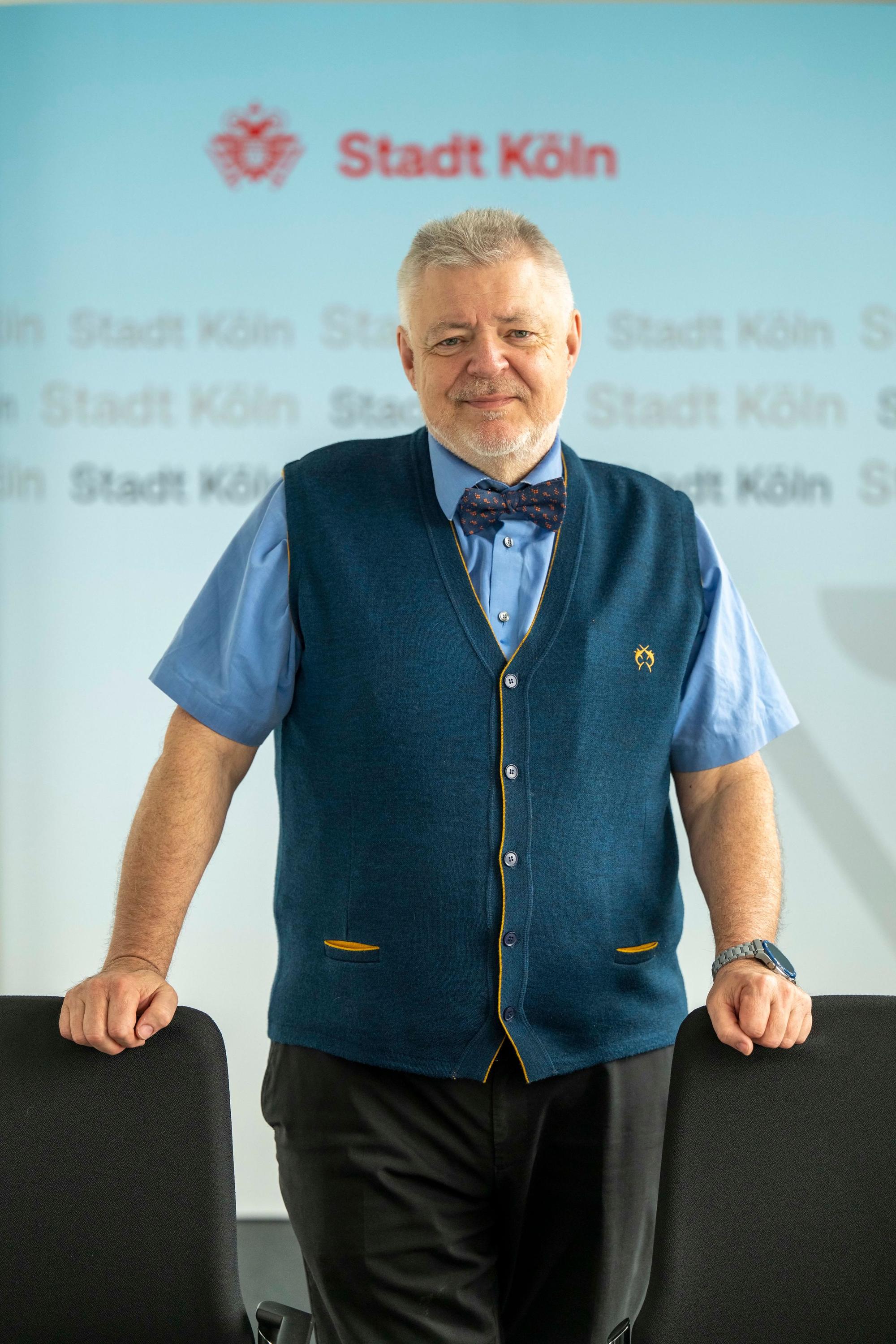 11.04.2024, Köln: Alex Lechleuthner ist Chef des Kölner Rettungsdienstes. Er ist Mitglied des Expertenrates „Gesundheit und Resilienz“ der Bundesregierung, der Nachfolgeorganisation des Corona-Expertenrates. Foto: Uwe Weiser