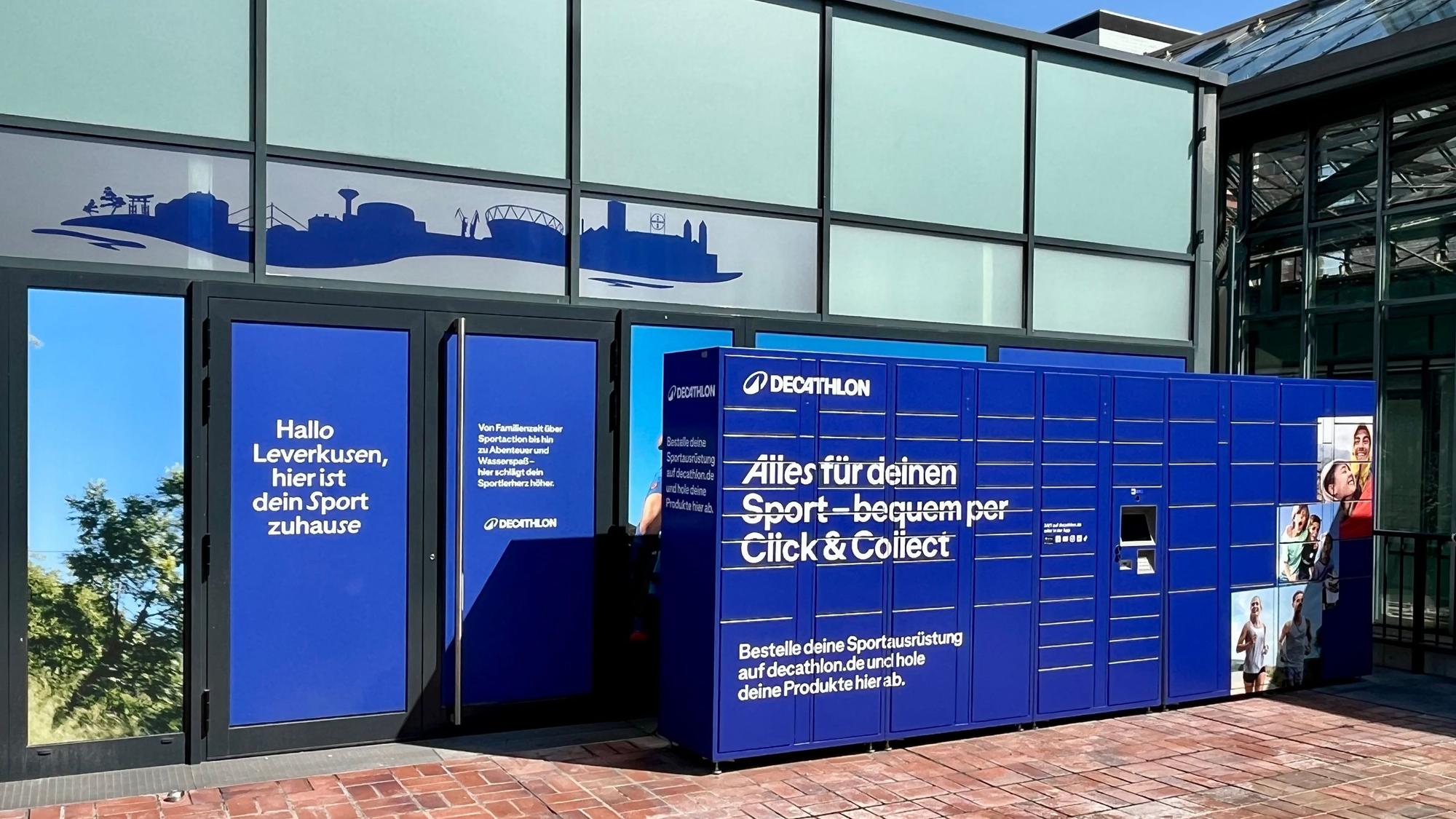 Schließfächer von Decathlon im früheren Kaufhof