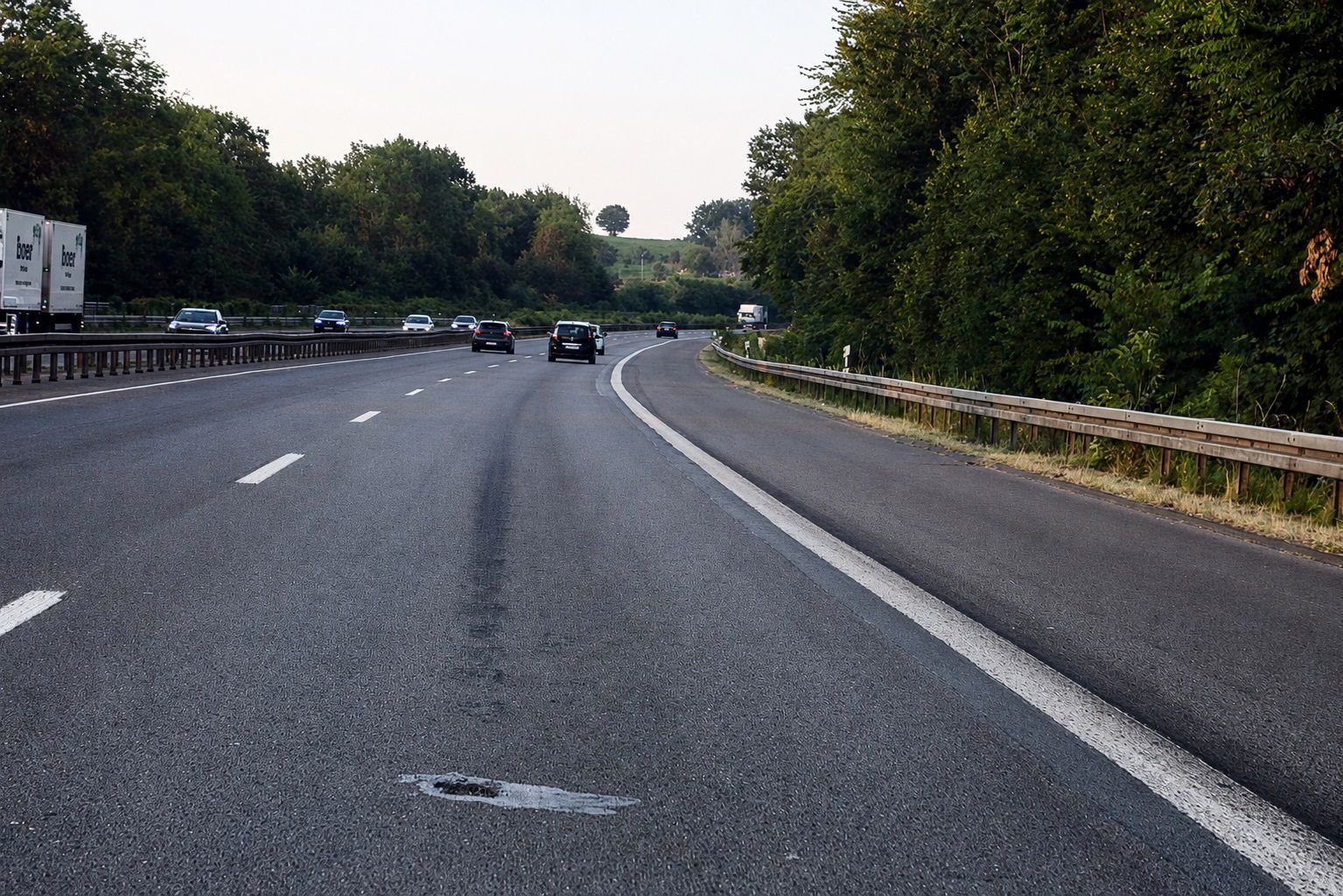 Hitzeschäden auf der zwischen Untereschbach und Overath.