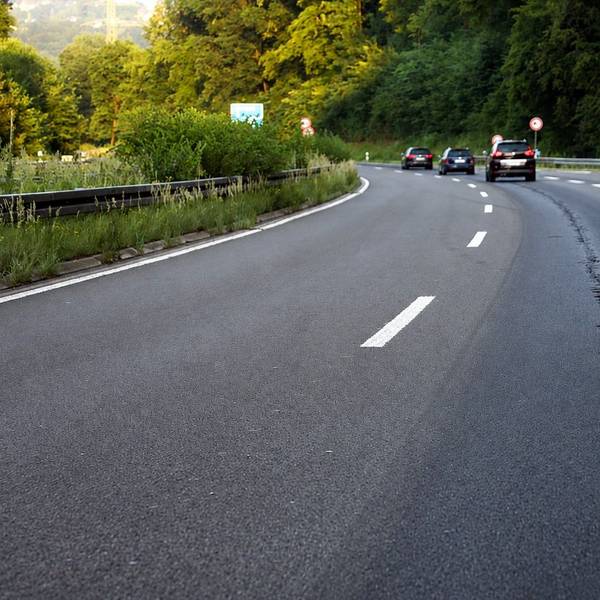 Hitzeschäden A4 bei Moitzfeld in Fahrtrichtung Olpe.
