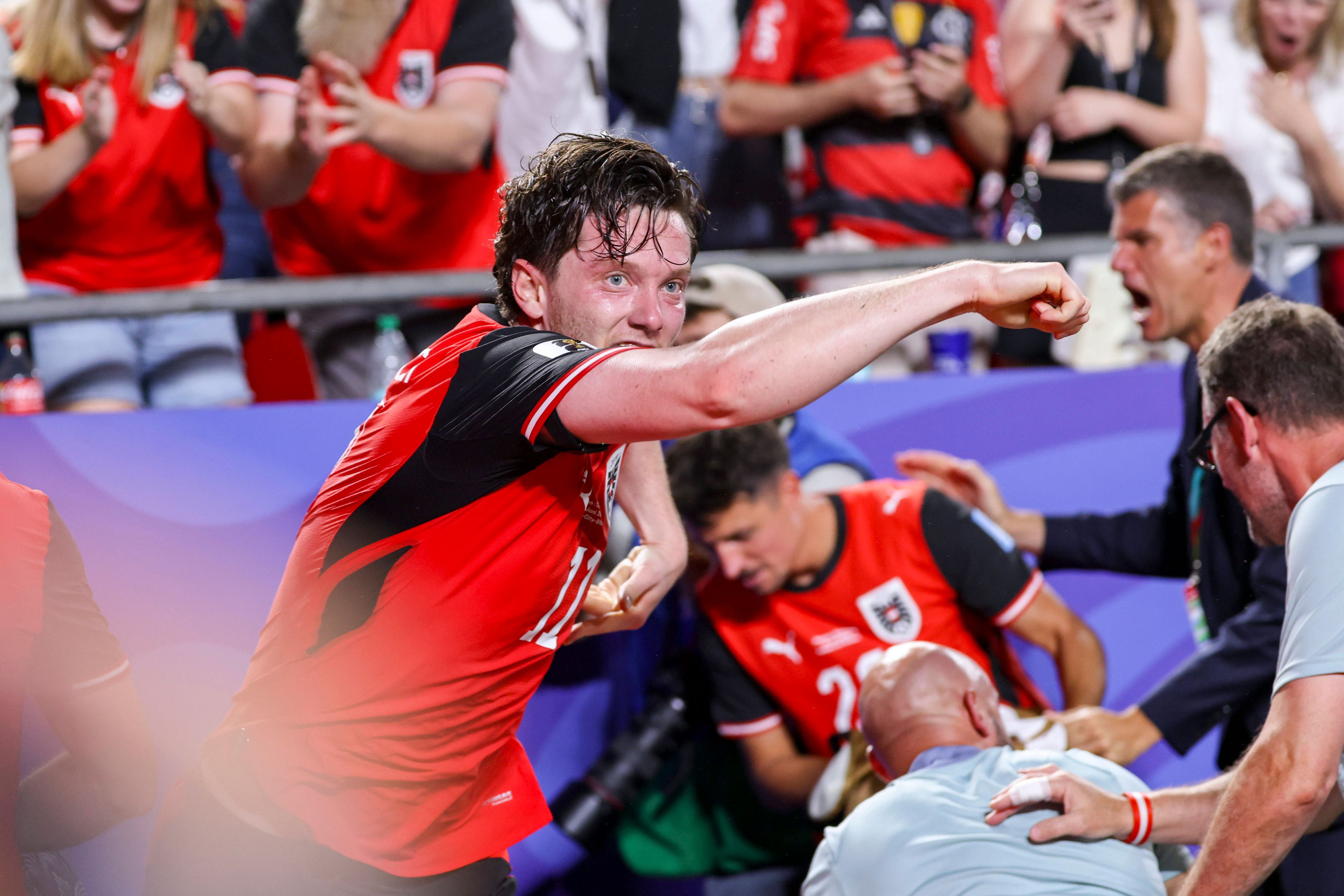 ÖFB-Stürmer Michael Gregoritsch reragiert nach dem 3:3 seiner Mannschaft gegen Algerien.
