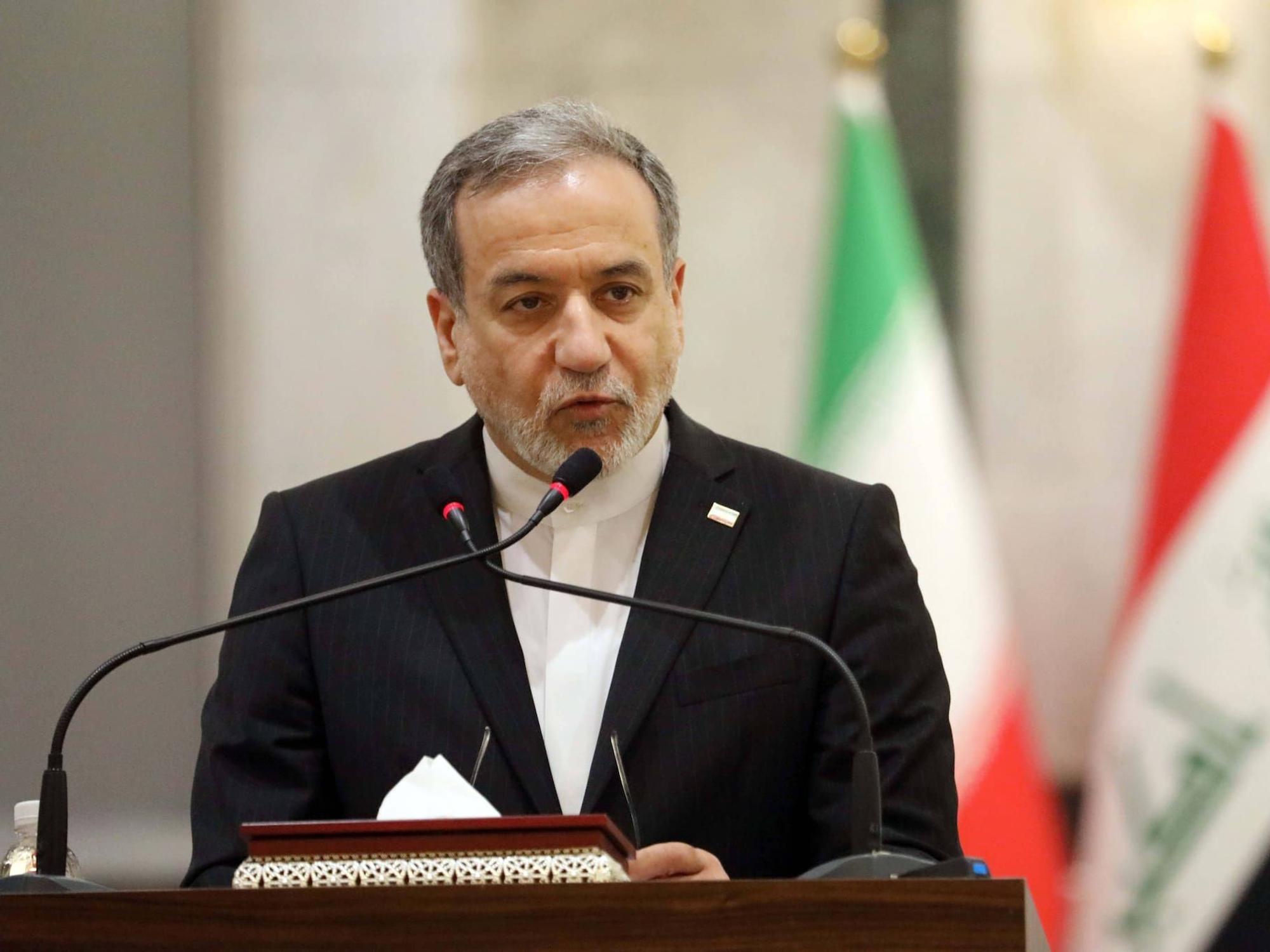 Irans Außenminister Seyed Abbas Araghchi. /Khalil Dawood
