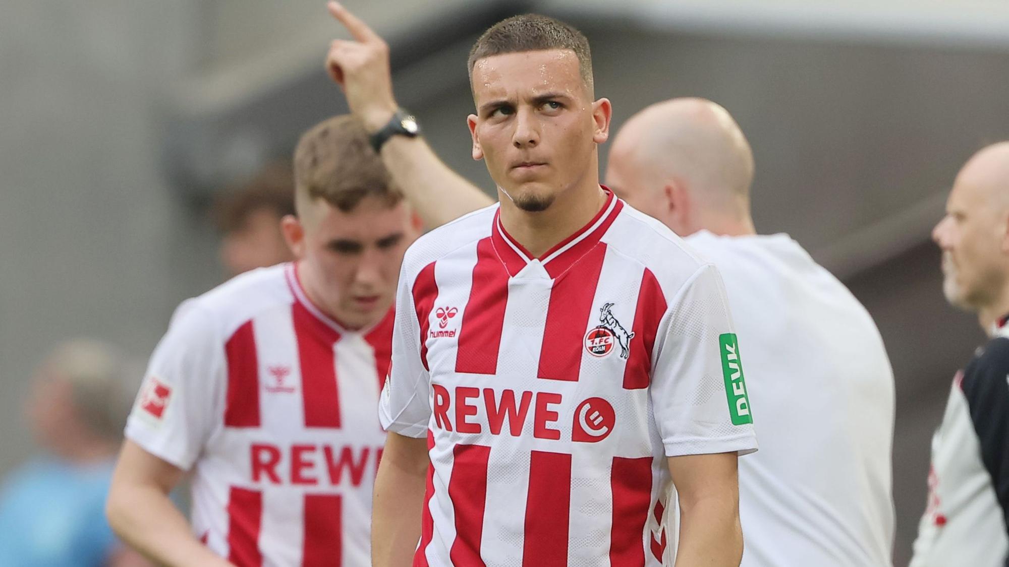 Said El Mala steht für den 1. Fc Köln auf dem Rasen.