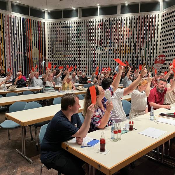SPD-Parteitag im Agamsaal