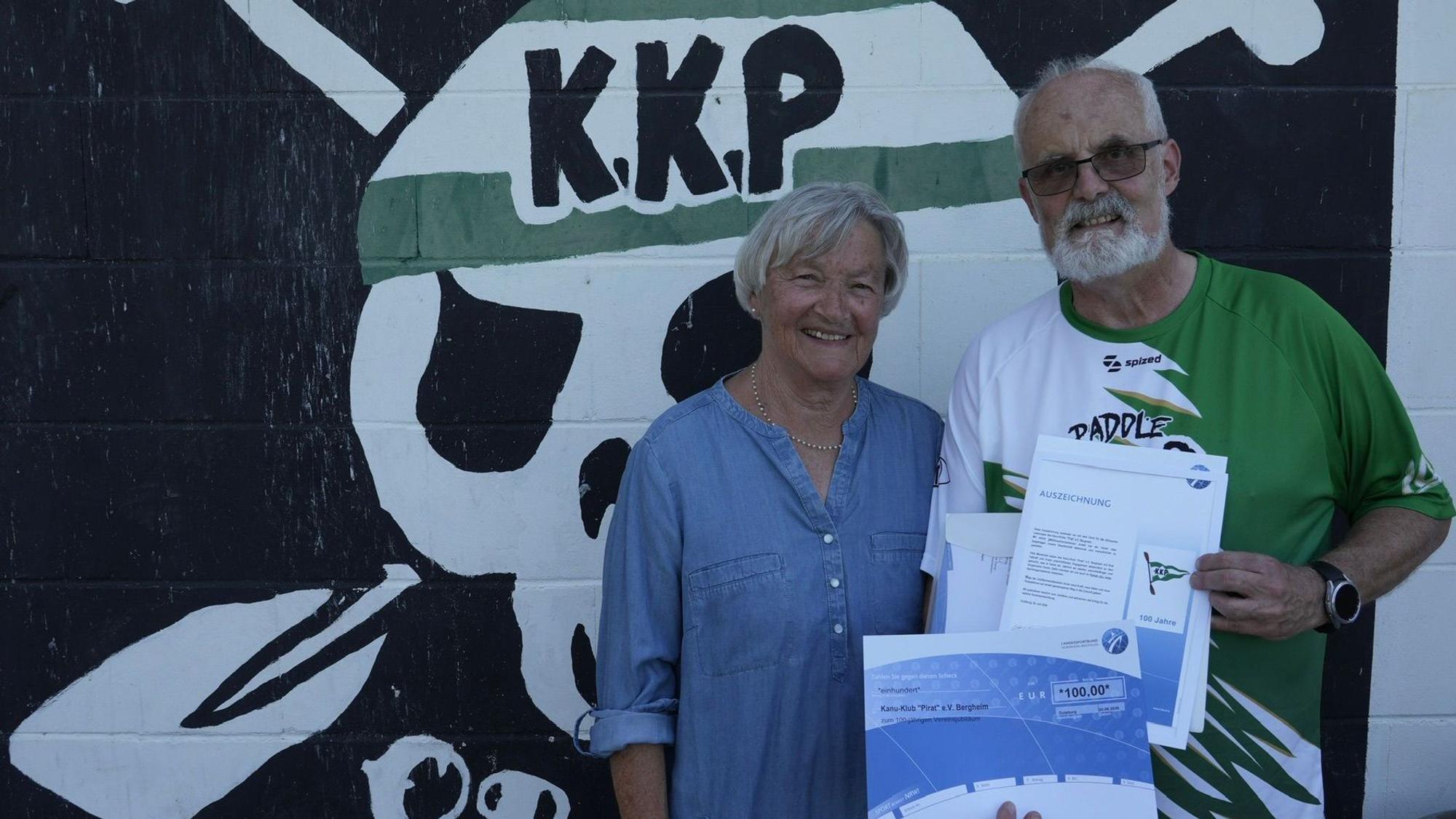 100 Jahre Kanuverein Pirat Bergheim: Rosemarie Richter und Klaus Heppelmann