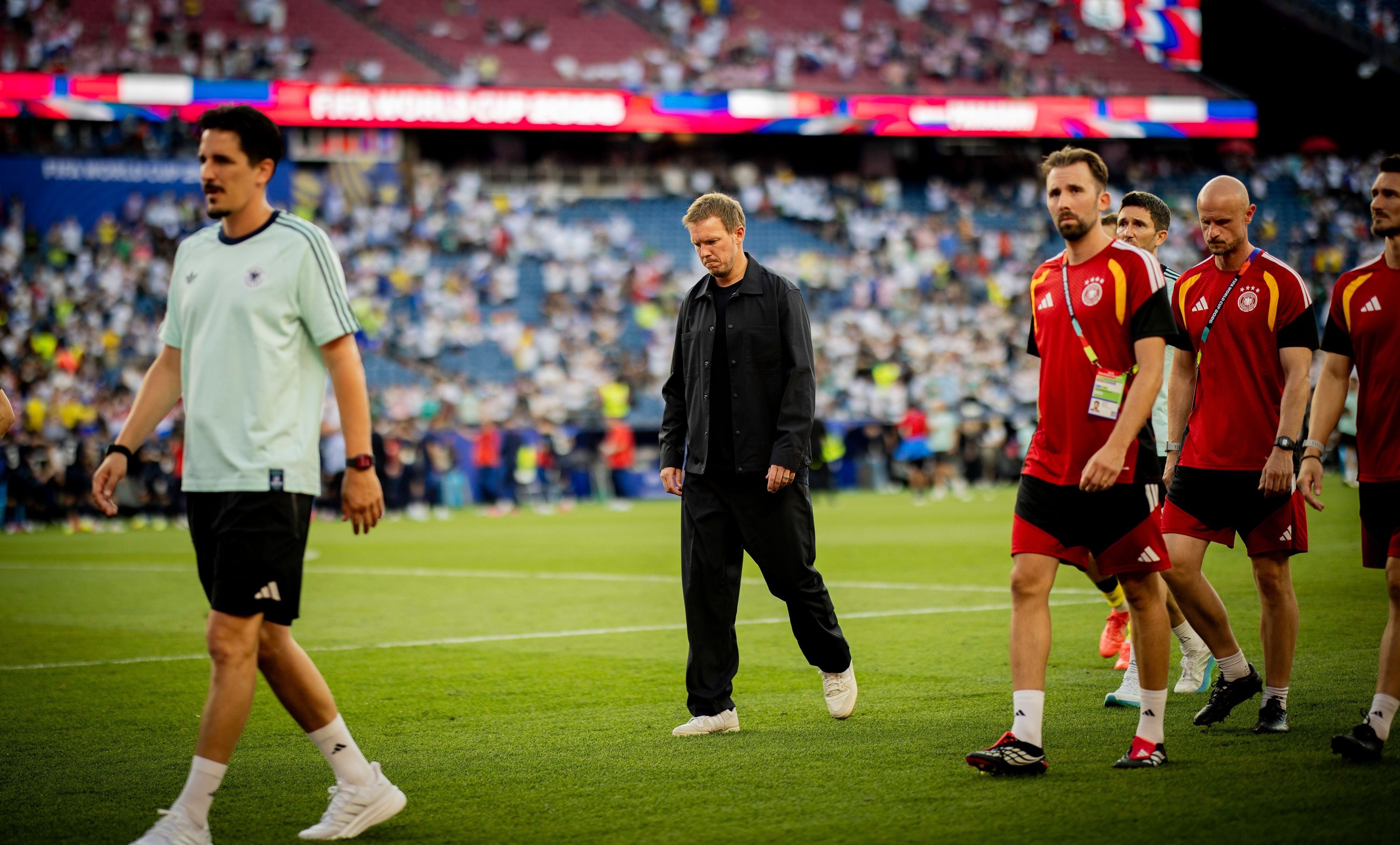 Für Trainer Julian Nagelsmann und seinen Stab ist die WM nach der Niederlage gegen Paraguay beendet.