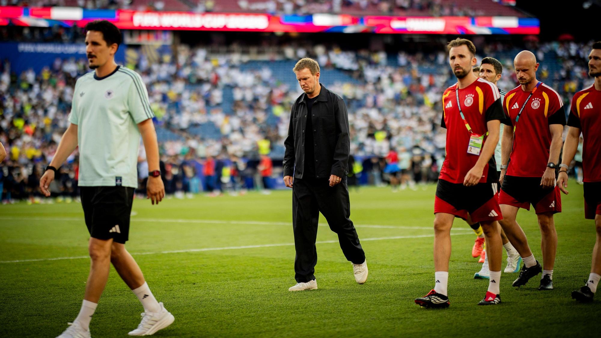 Für Trainer Julian Nagelsmann und seinen Stab ist die WM nach der Niederlage gegen Paraguay beendet.