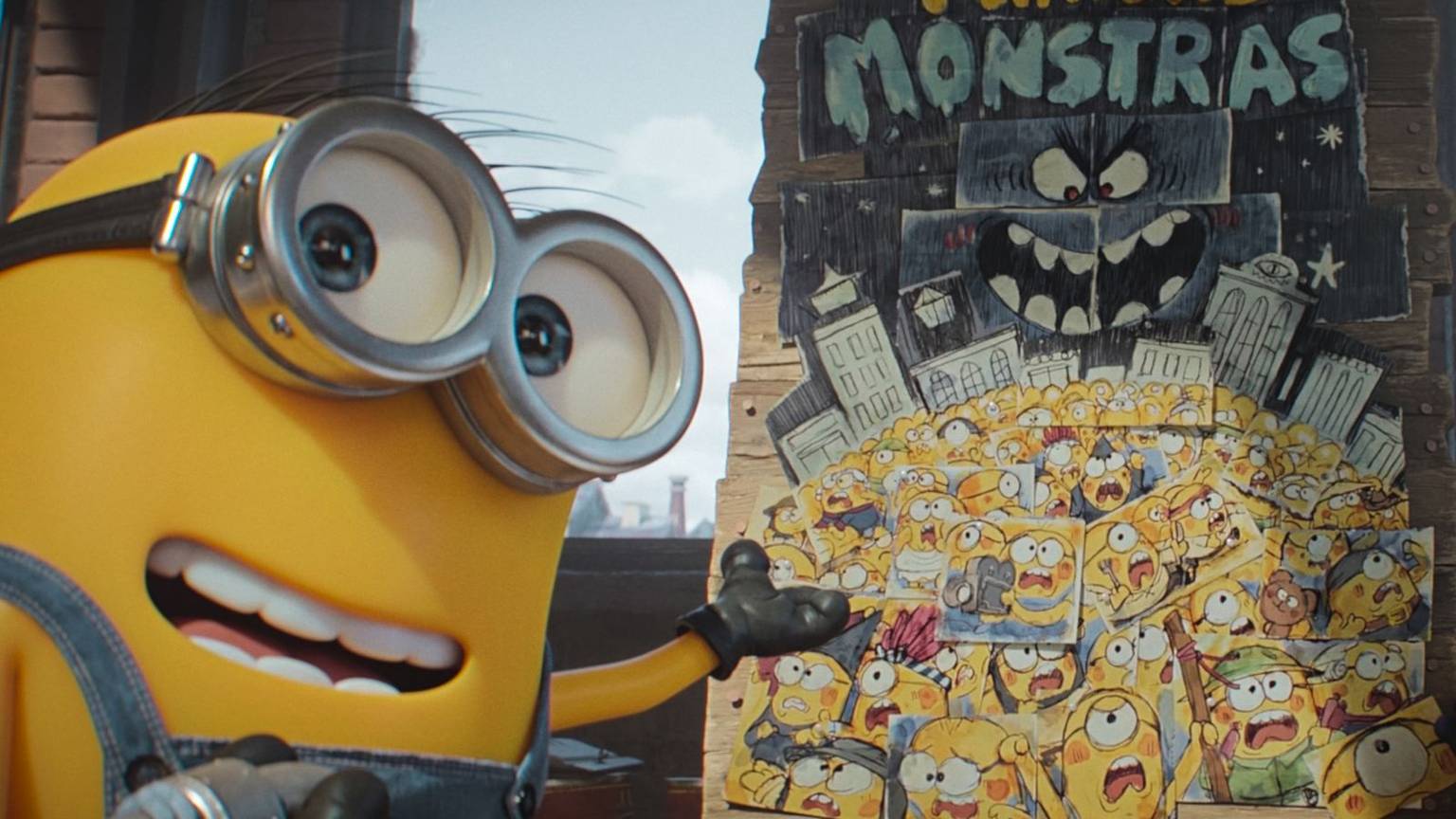 Die Minions wollen in ihrem neuen Kino-Abenteuer einen eigenen Monsterfilm drehen. Aber wie genau soll das Monster aussehen? (Bild: Universal Studios)