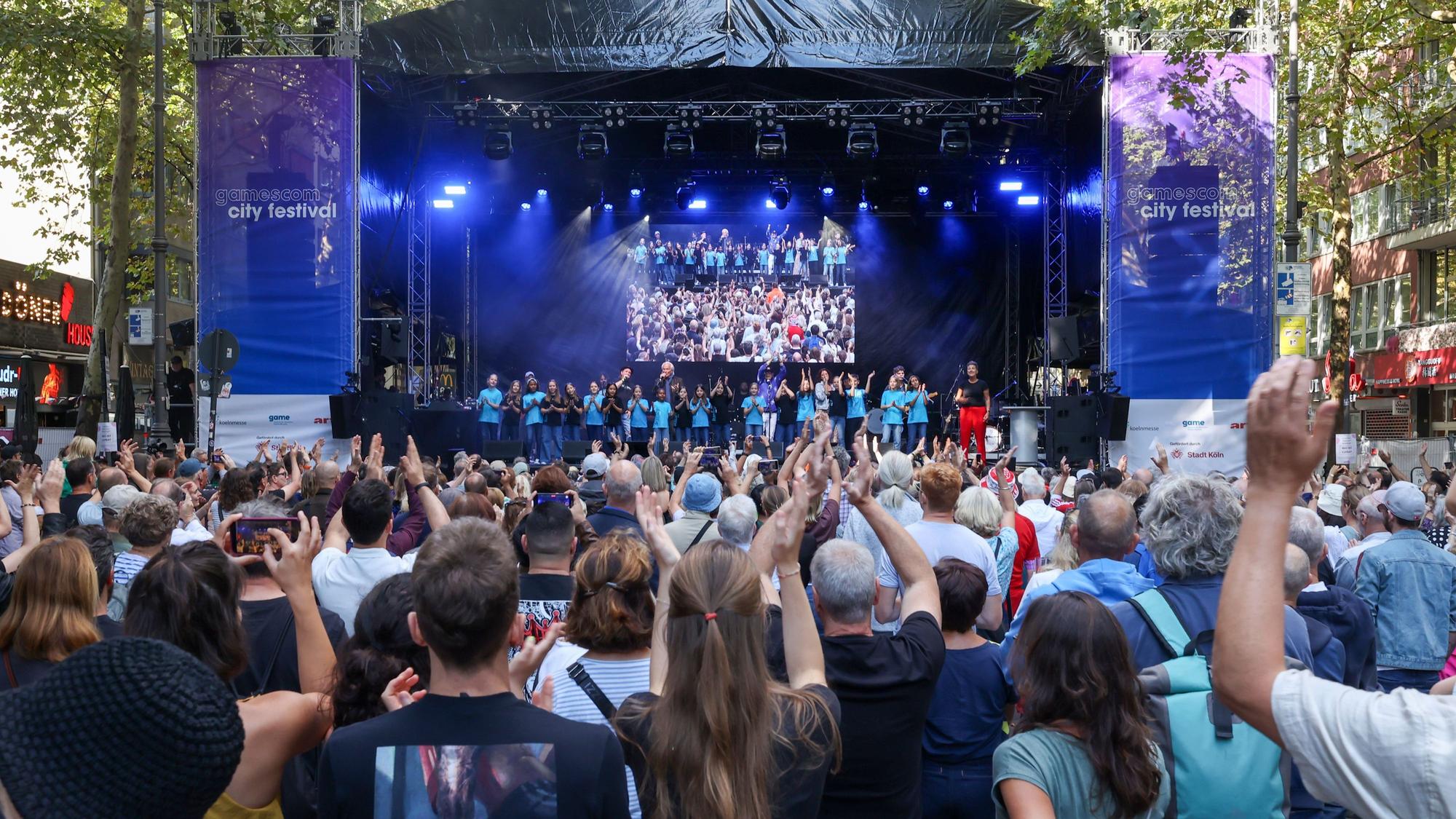 Das Gamescom City-Festival 2025 lockte viele Besucher an.