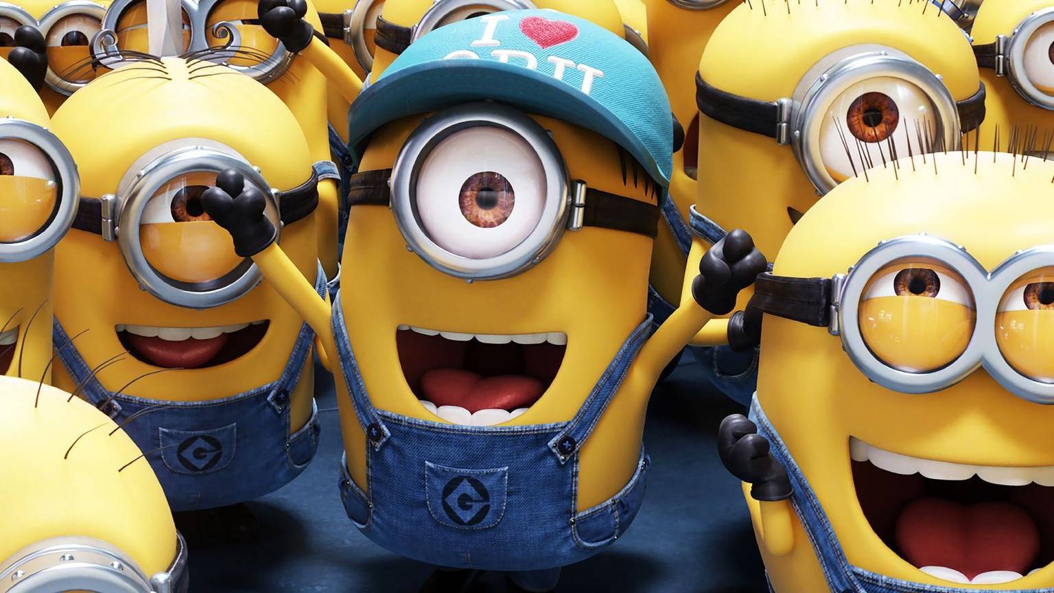 Die Minions lieben Bananen. Sie verfallen nahezu in Ekstase und schreien: „Banana!“. (Bild: TVNOW / Illumination and Universal Pictures.)