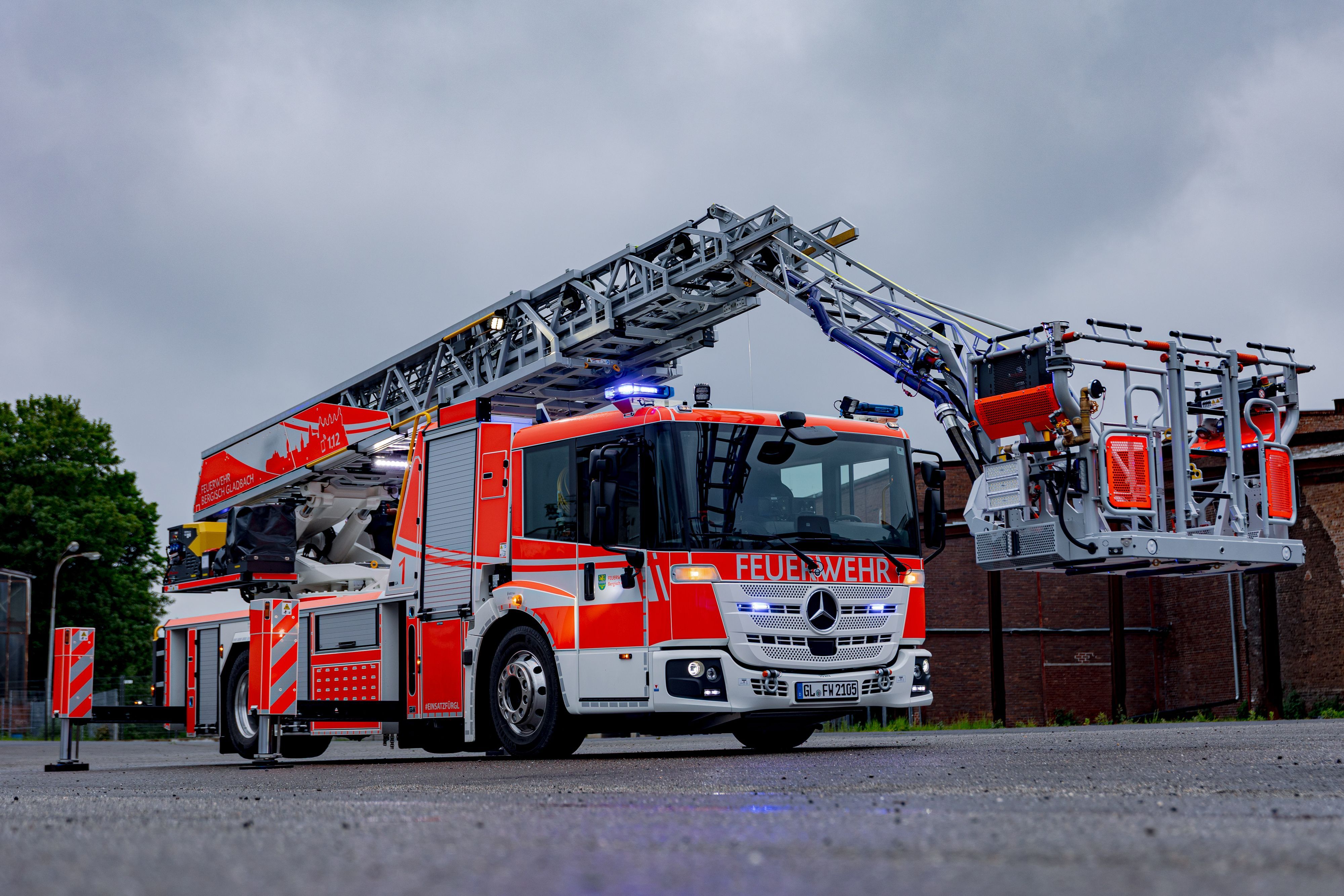 Die neue Drehleiter der Feuer- und Rettungswache 1